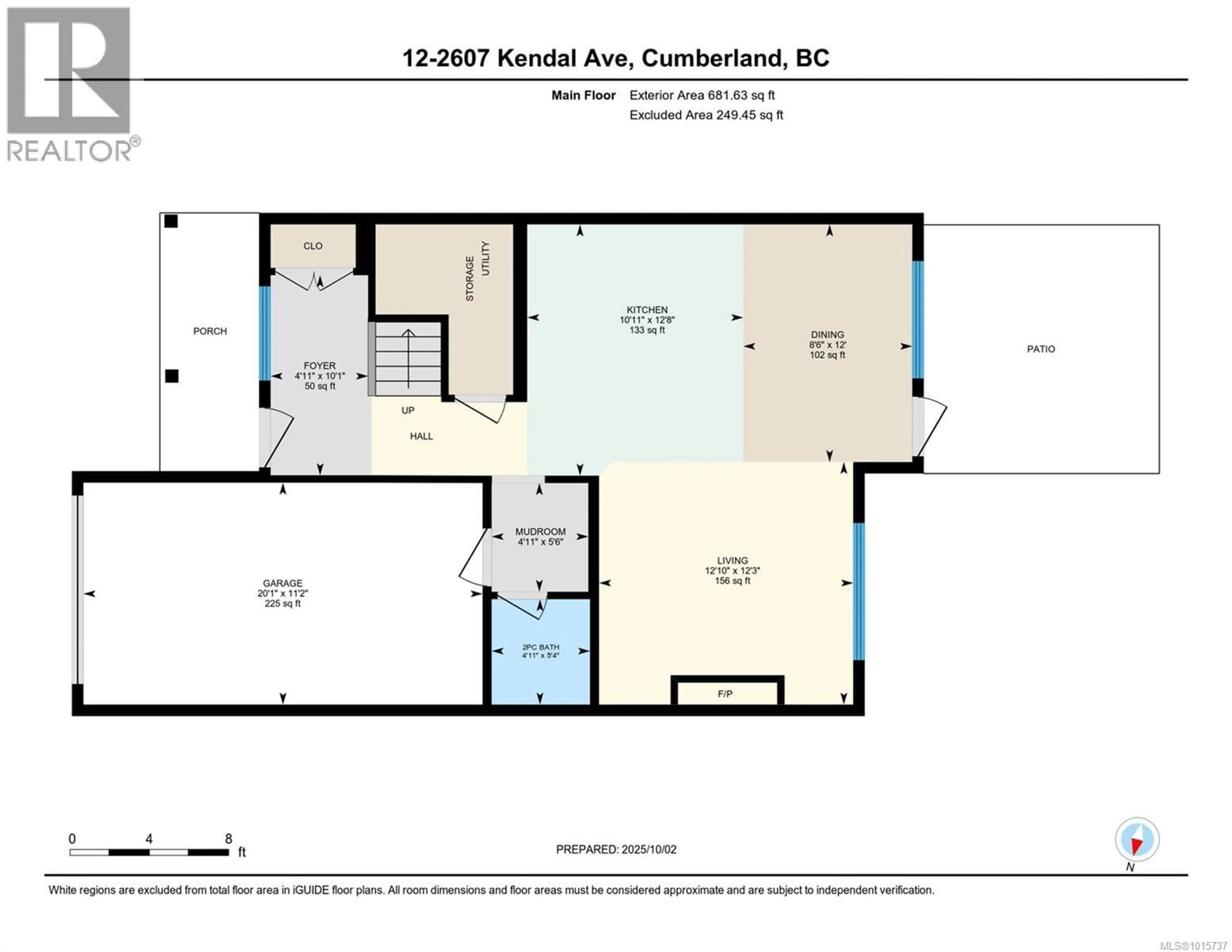 Floor plan for 12 - 2607 KENDAL AVENUE, Cumberland British Columbia V0R1S0