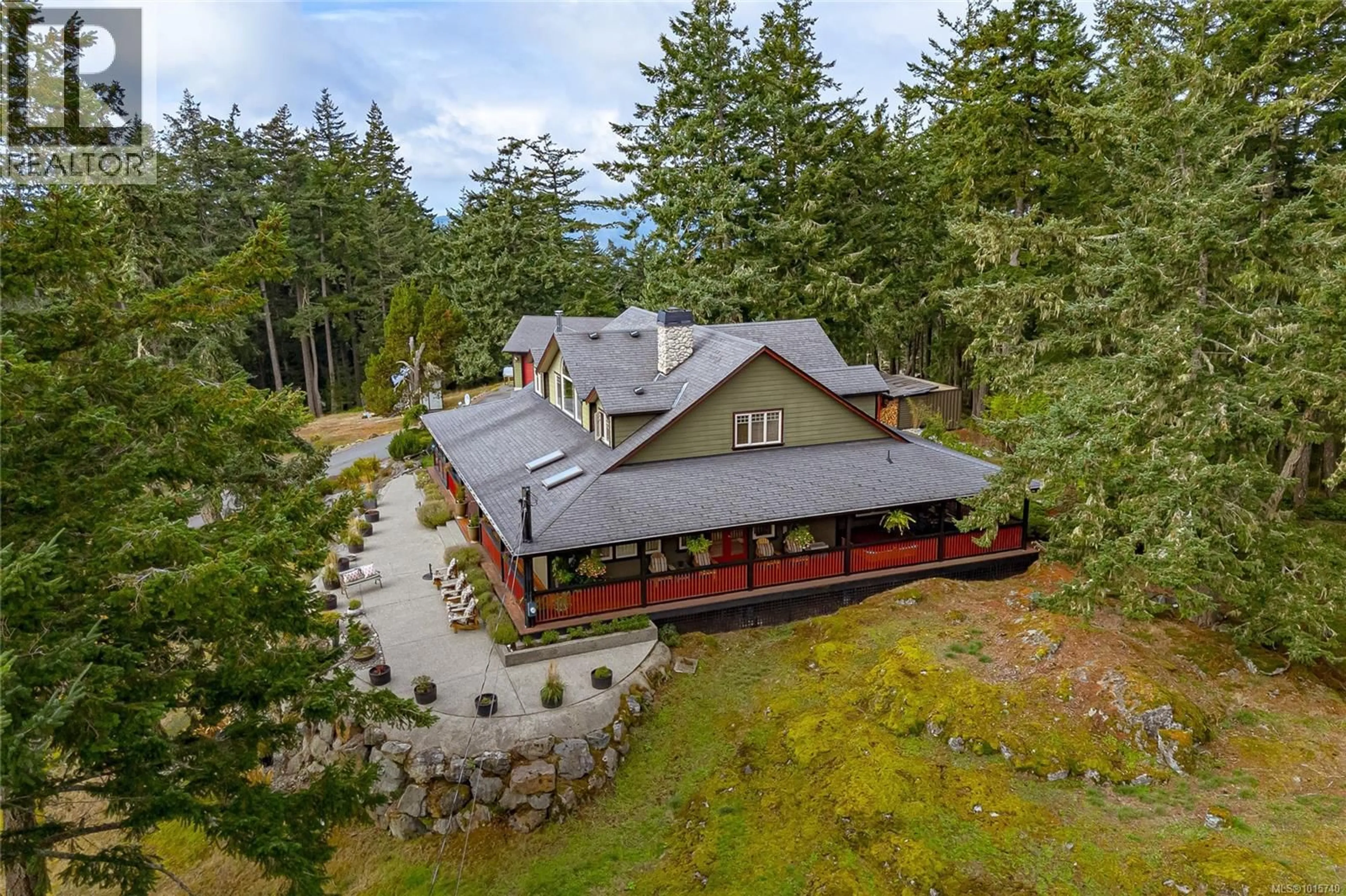A pic from outside/outdoor area/front of a property/back of a property/a pic from drone, unknown for 700 CAINS WAY, Sooke British Columbia V9Z1C5