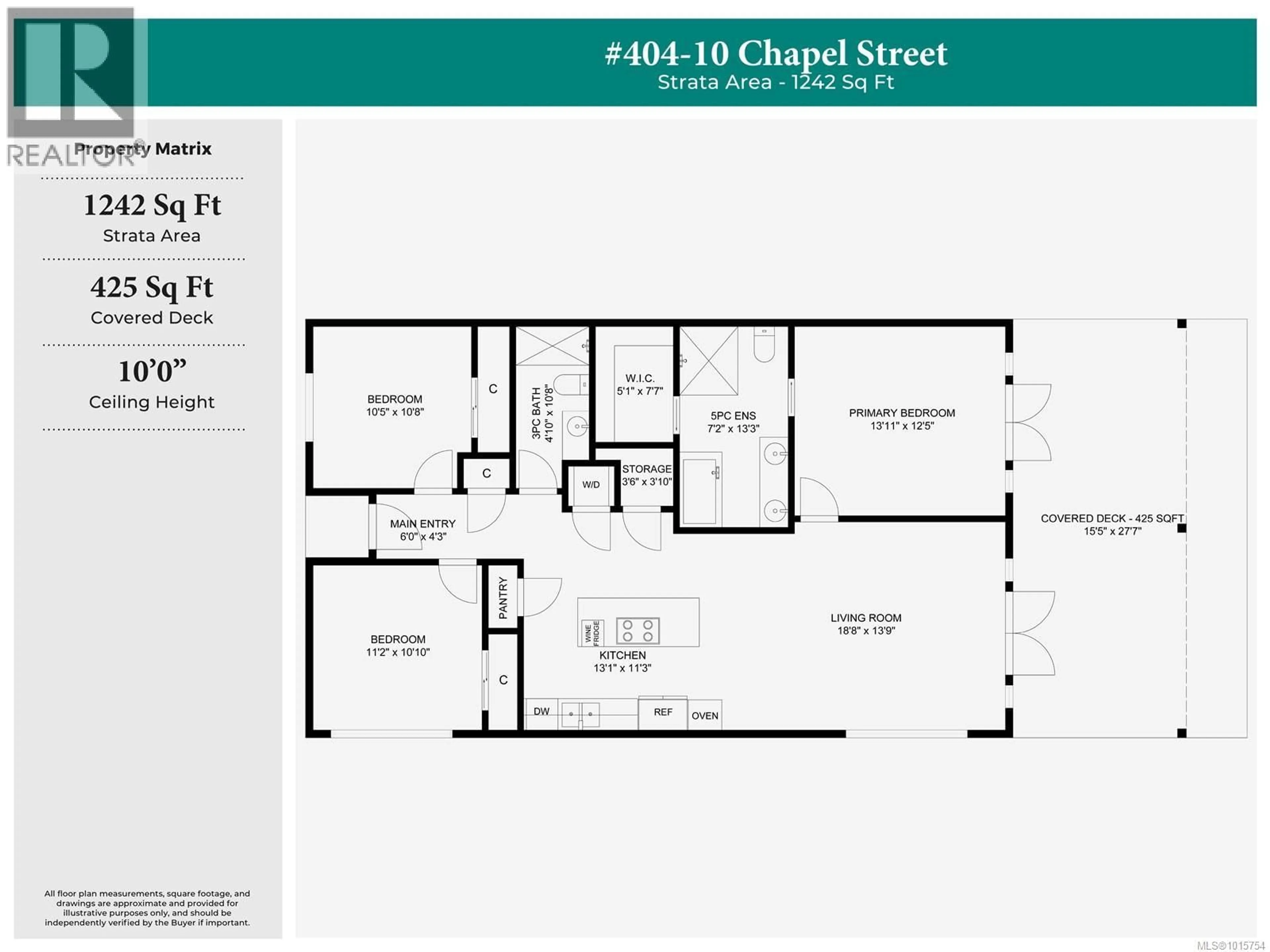 Floor plan for 404 - 10 CHAPEL STREET, Nanaimo British Columbia V9R5H2