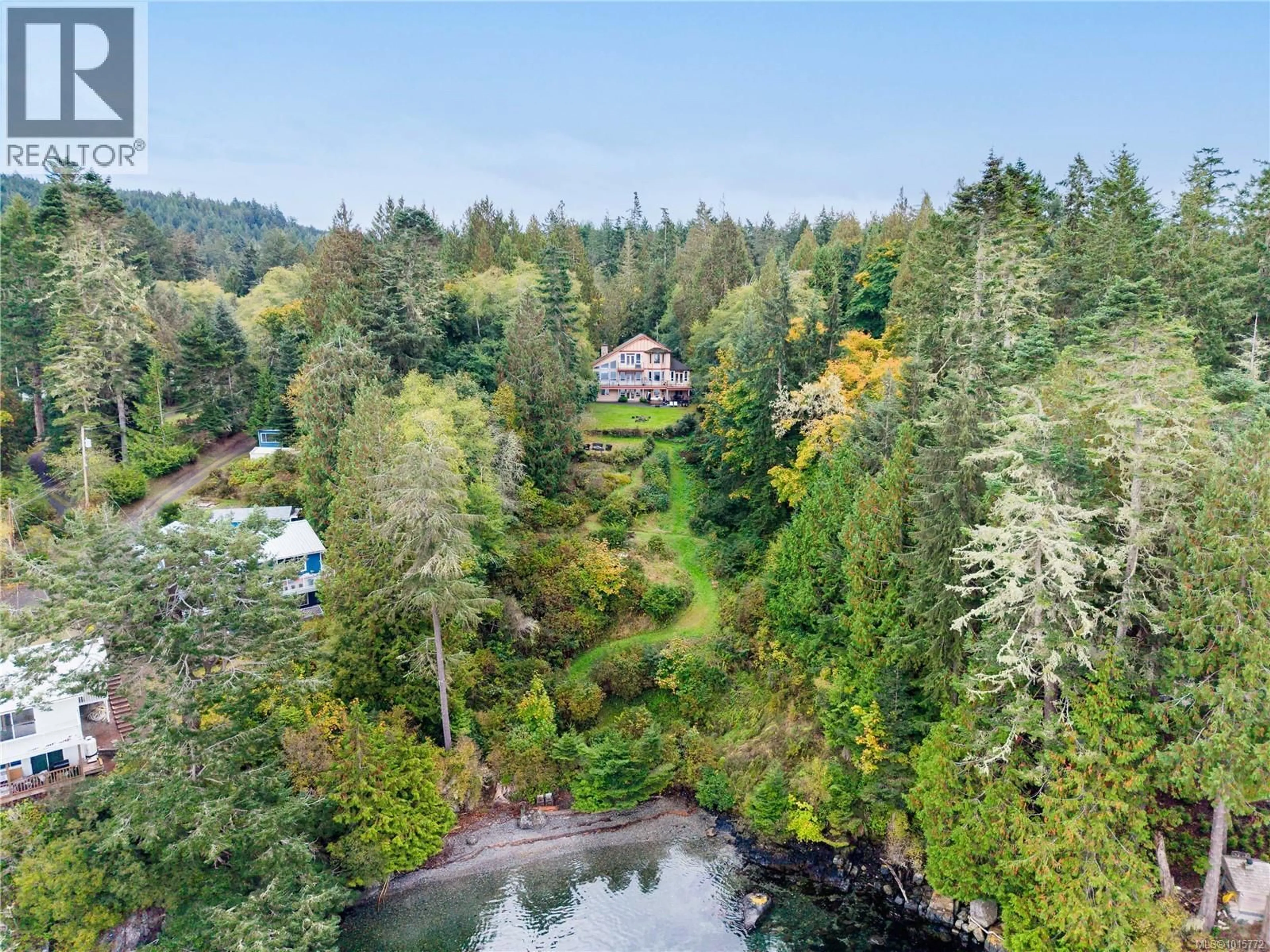 A pic from outside/outdoor area/front of a property/back of a property/a pic from drone, water/lake/river/ocean view for 7002 EAST SOOKE ROAD, Sooke British Columbia V9Z1A8