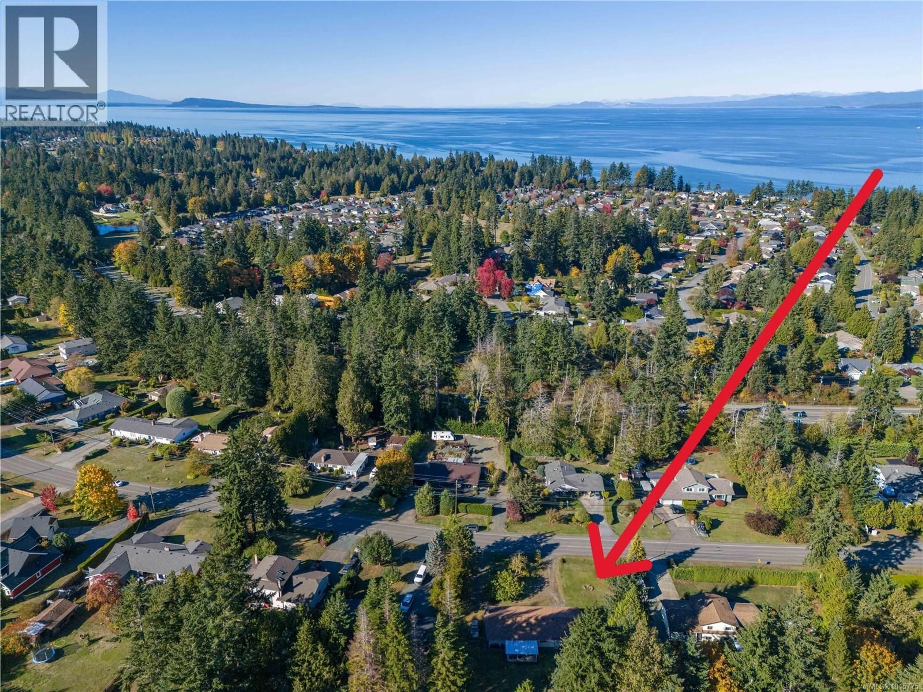 A pic from outside/outdoor area/front of a property/back of a property/a pic from drone, water/lake/river/ocean view for 1402 SUNRISE DRIVE, Parksville British Columbia V9B1X5