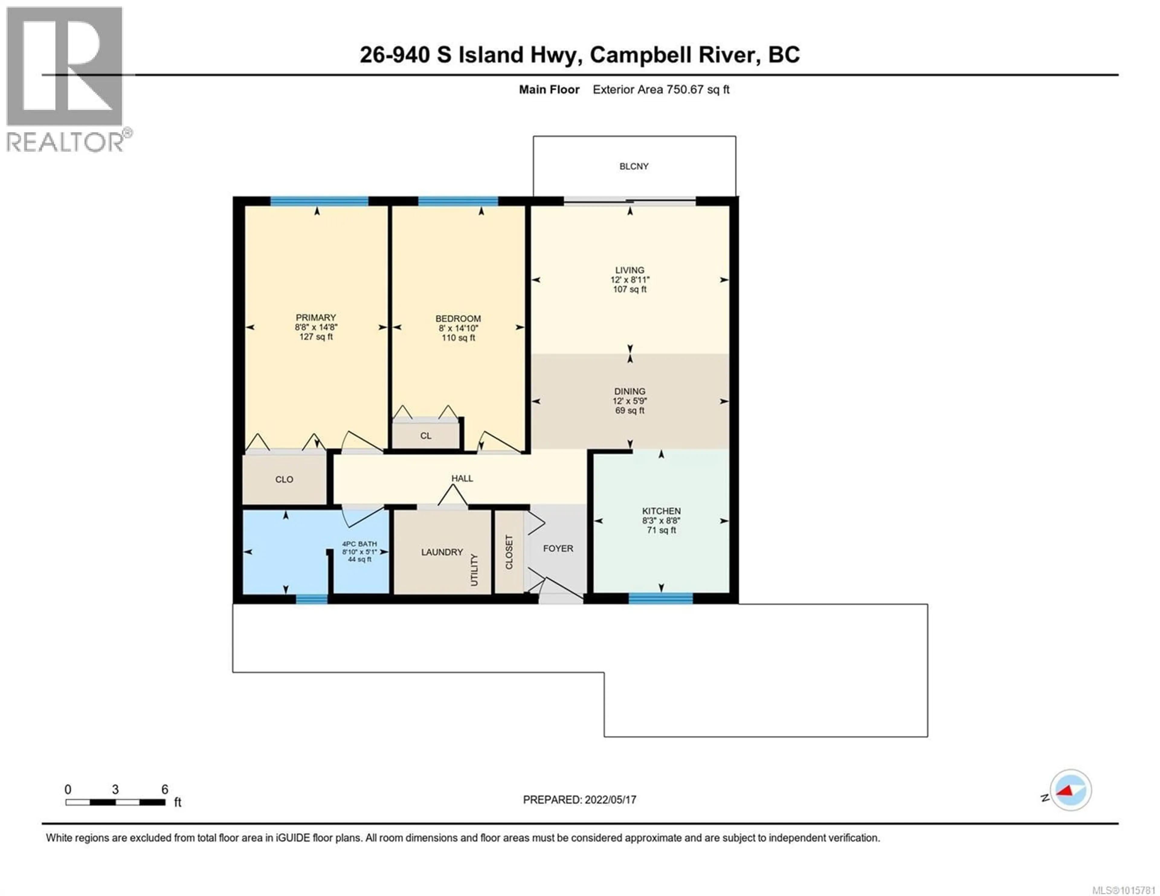 Floor plan for 26 - 940 ISLAND HIGHWAY SOUTH, Campbell River British Columbia V9W1B1