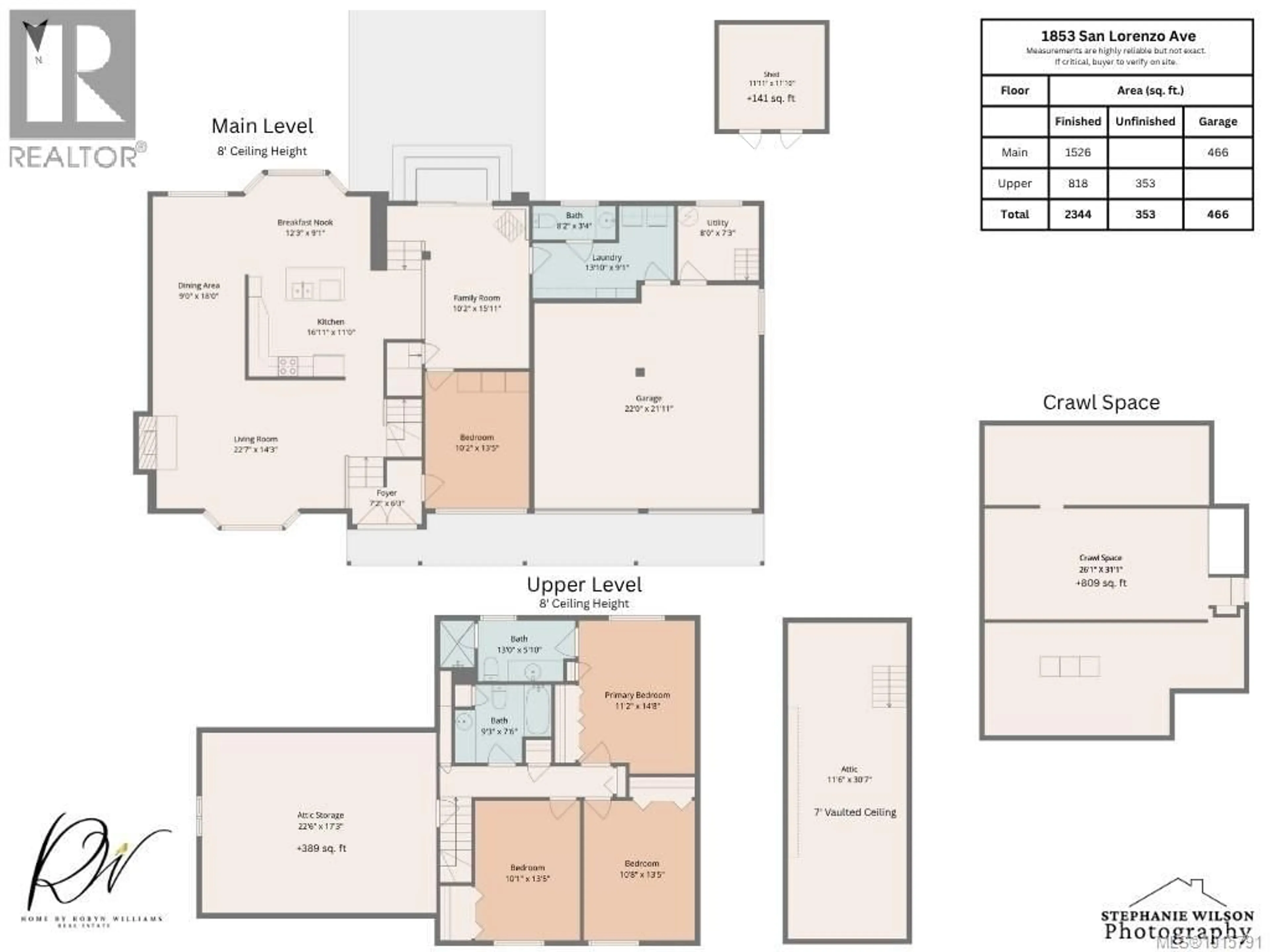 Floor plan for 1853 SAN LORENZO AVENUE, Saanich British Columbia V8N2E8