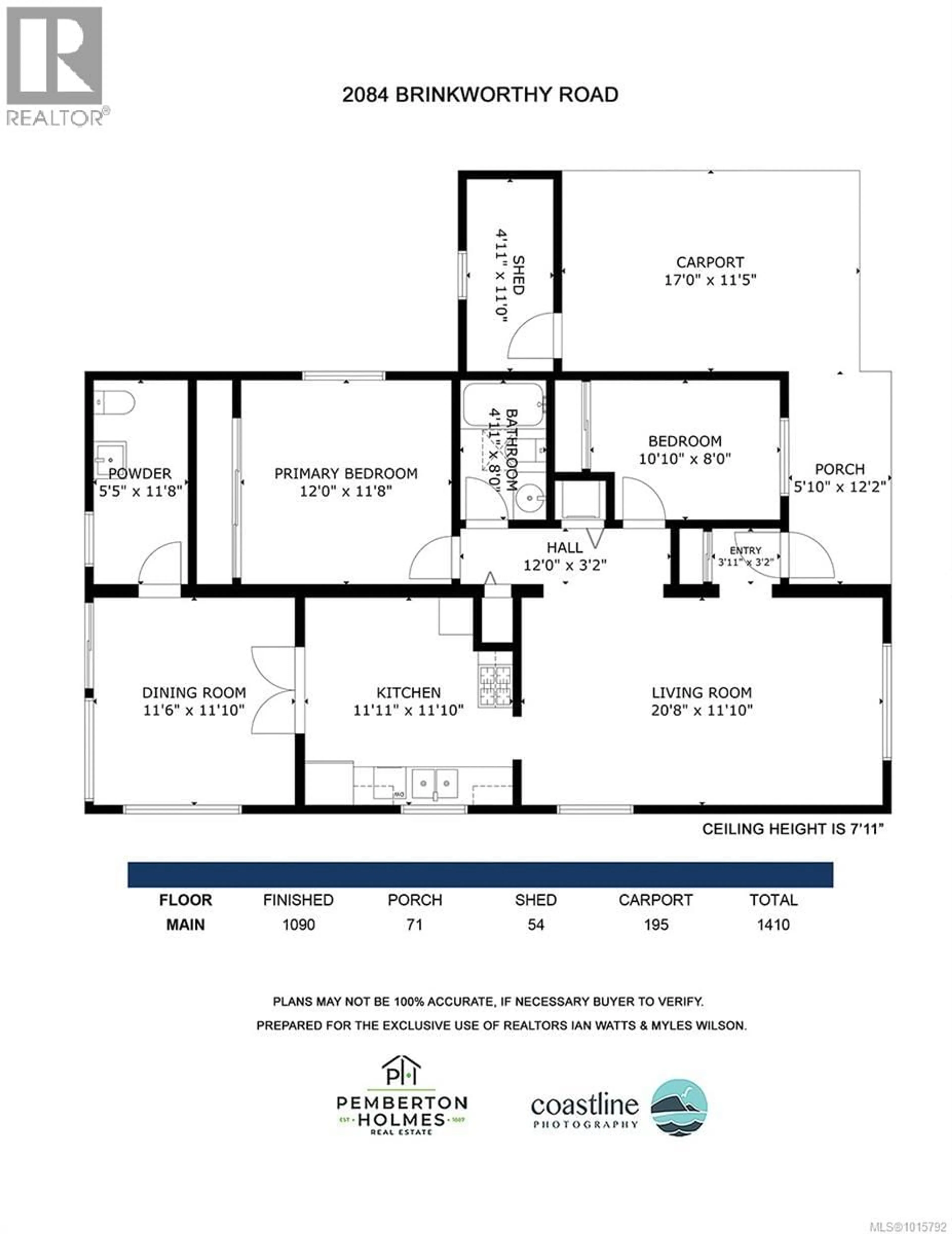 Floor plan for 2084 - 135 BRINKWORTHY ROAD, Salt Spring British Columbia V8K1S3