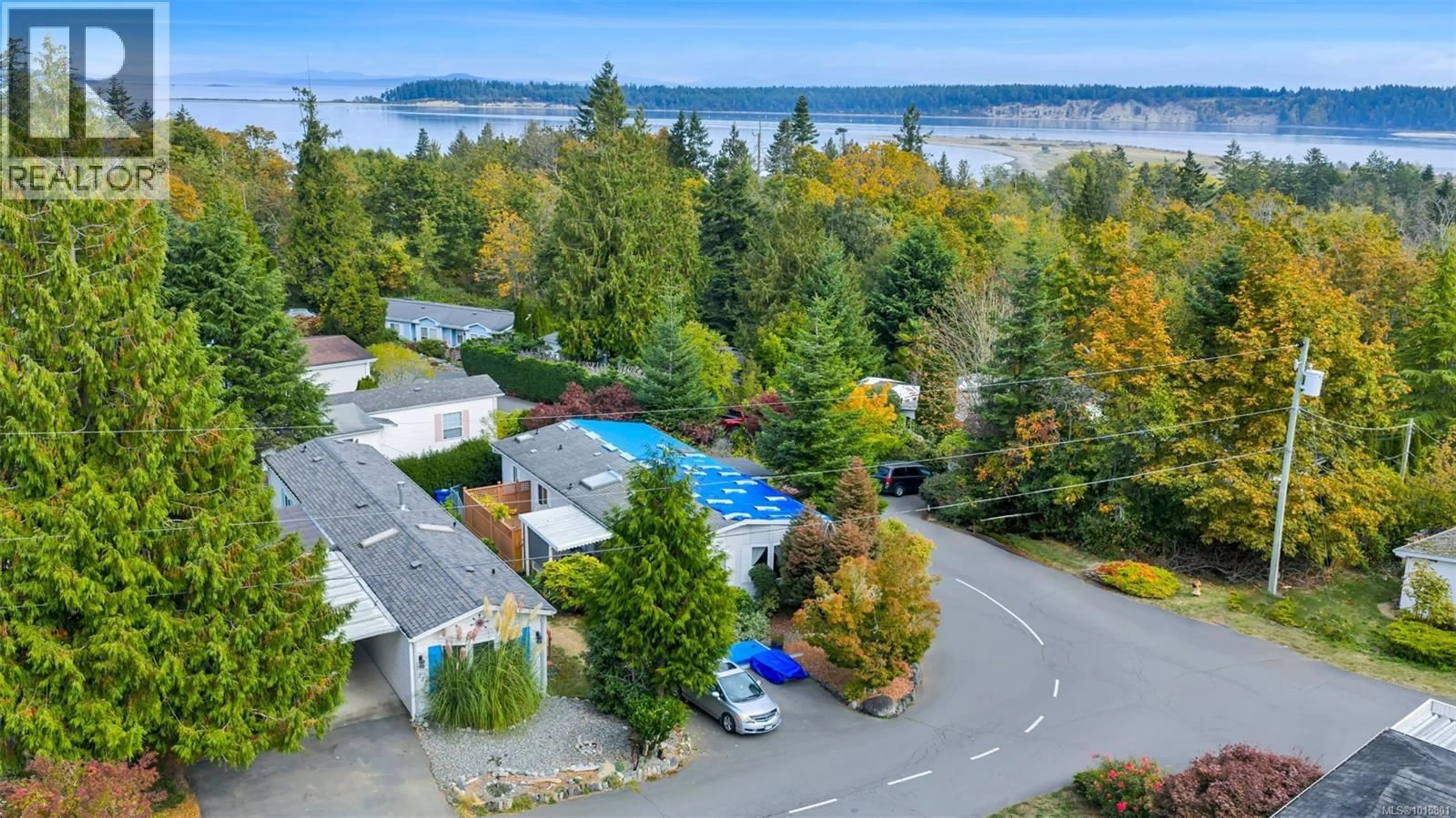 A pic from outside/outdoor area/front of a property/back of a property/a pic from drone, water/lake/river/ocean view for 222 - 2779 STAUTW ROAD, Central Saanich British Columbia V8M2C8