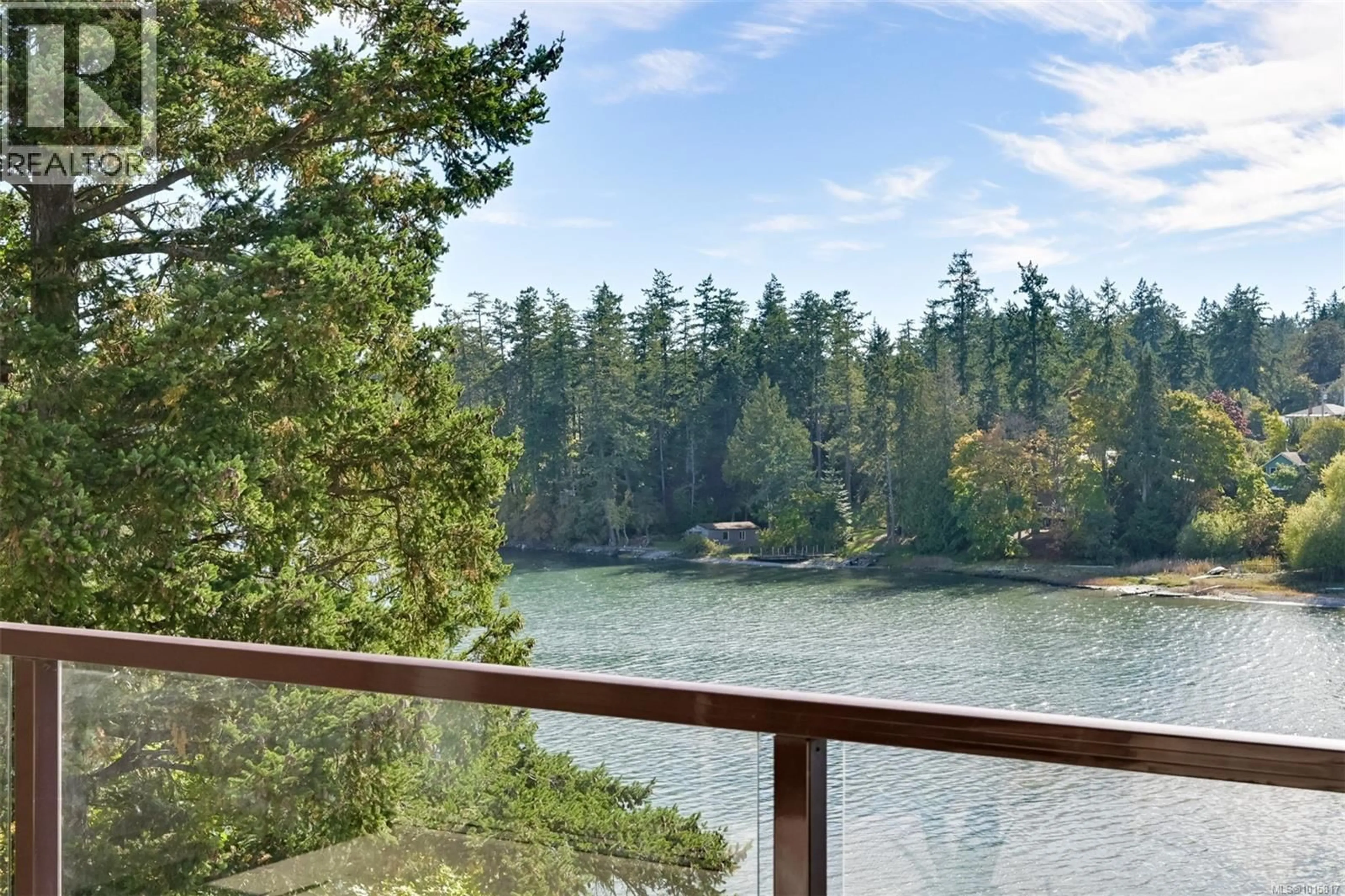 Patio, water/lake/river/ocean view for 318 - 485 ISLAND HIGHWAY, View Royal British Columbia V9B5H7