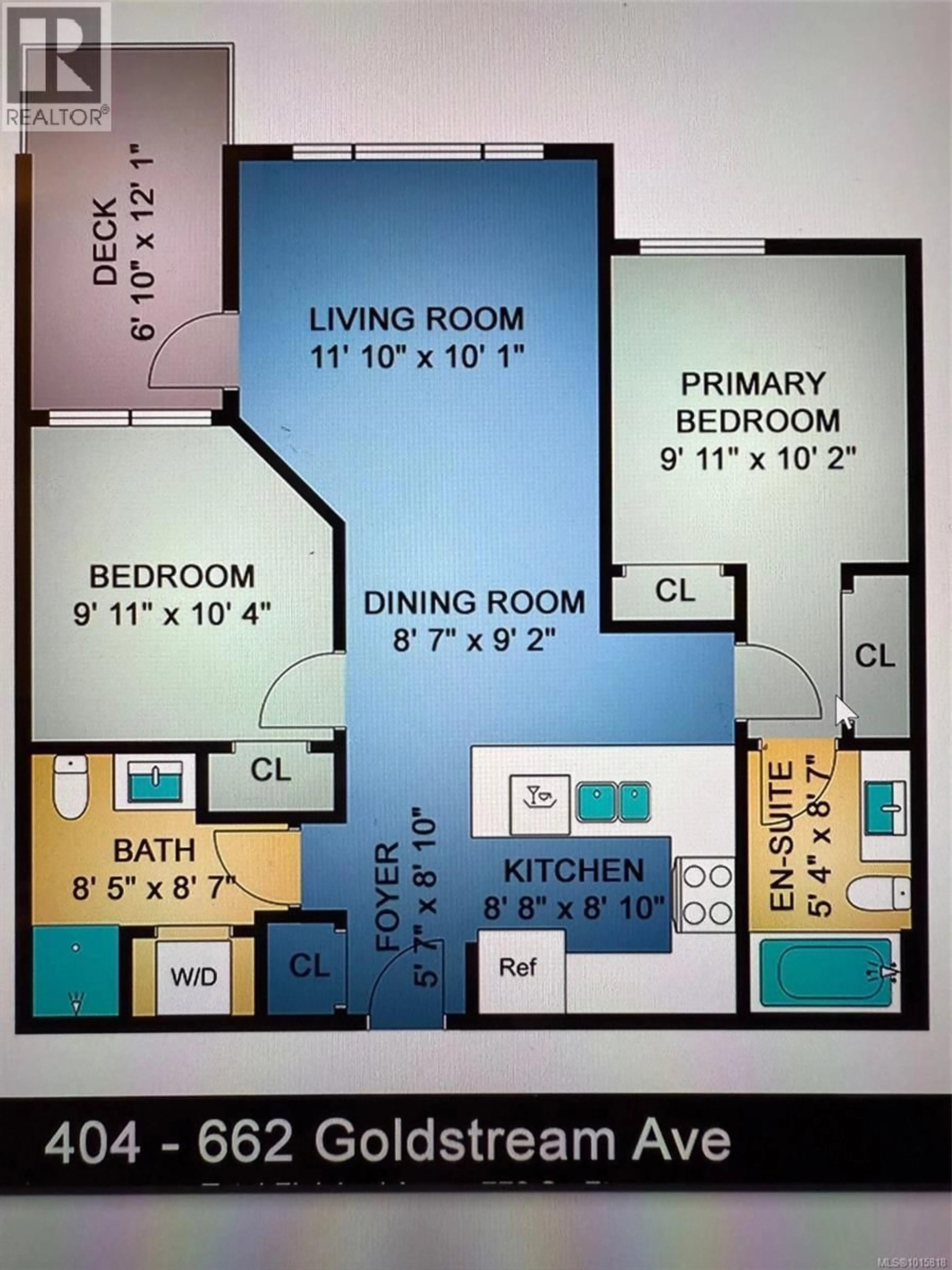 Floor plan for 404 - 662 GOLDSTREAM AVENUE, Langford British Columbia V9B0N8