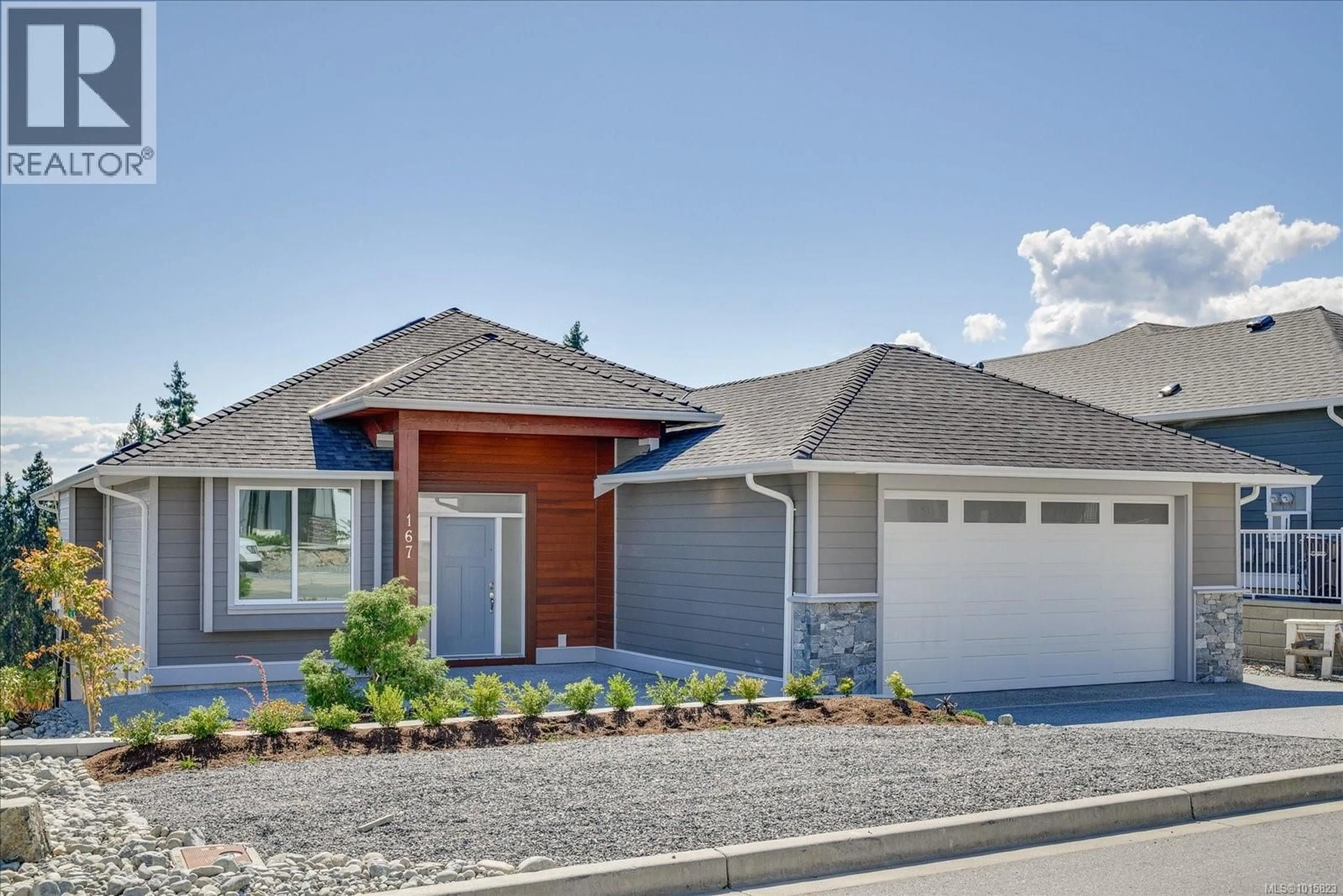 Home with vinyl exterior material, street for 167 GOLDEN OAKS CRESCENT, Nanaimo British Columbia V9T0K8