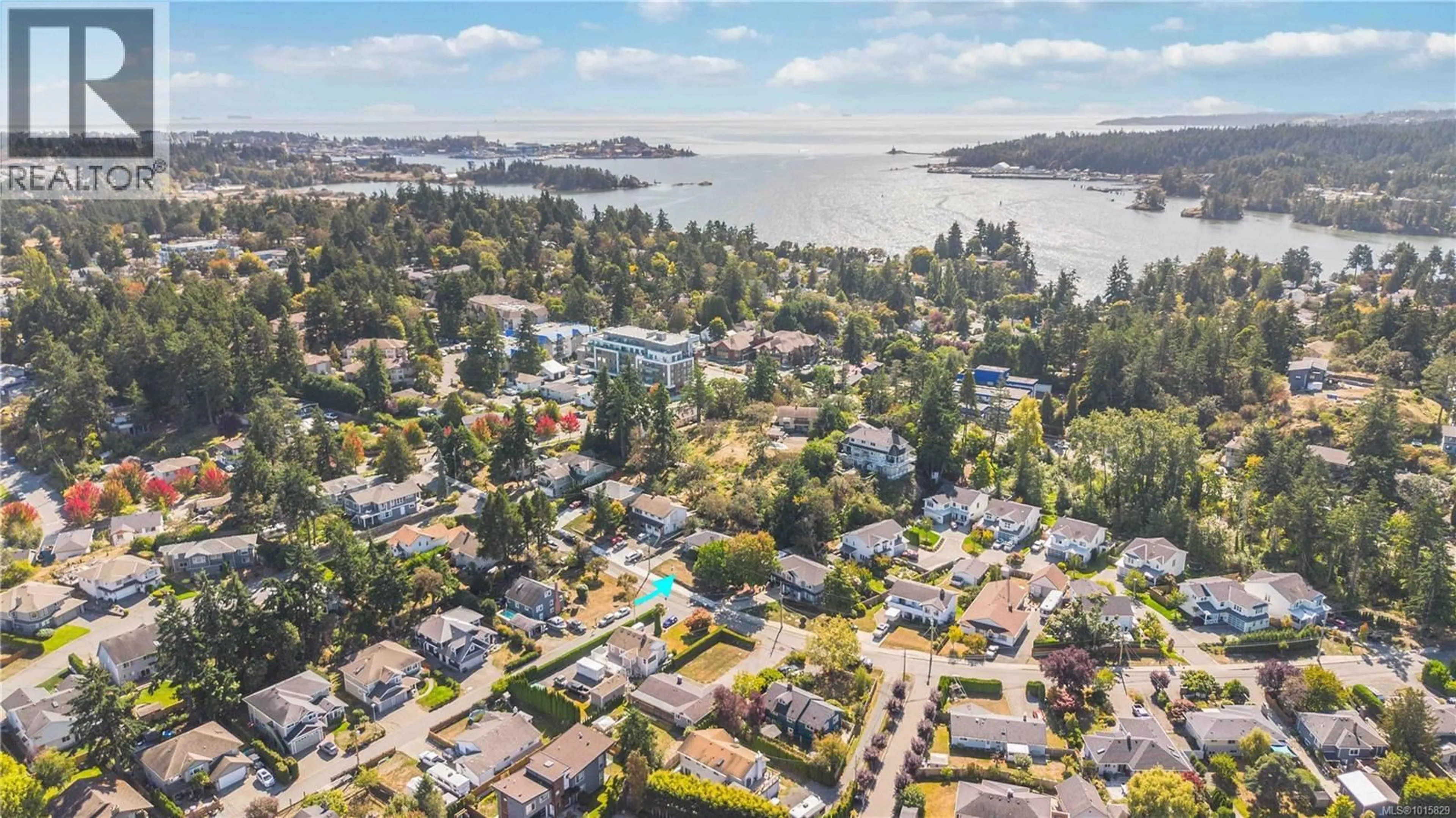 A pic from outside/outdoor area/front of a property/back of a property/a pic from drone, water/lake/river/ocean view for 12 JEDBURGH ROAD, View Royal British Columbia V9B1K8
