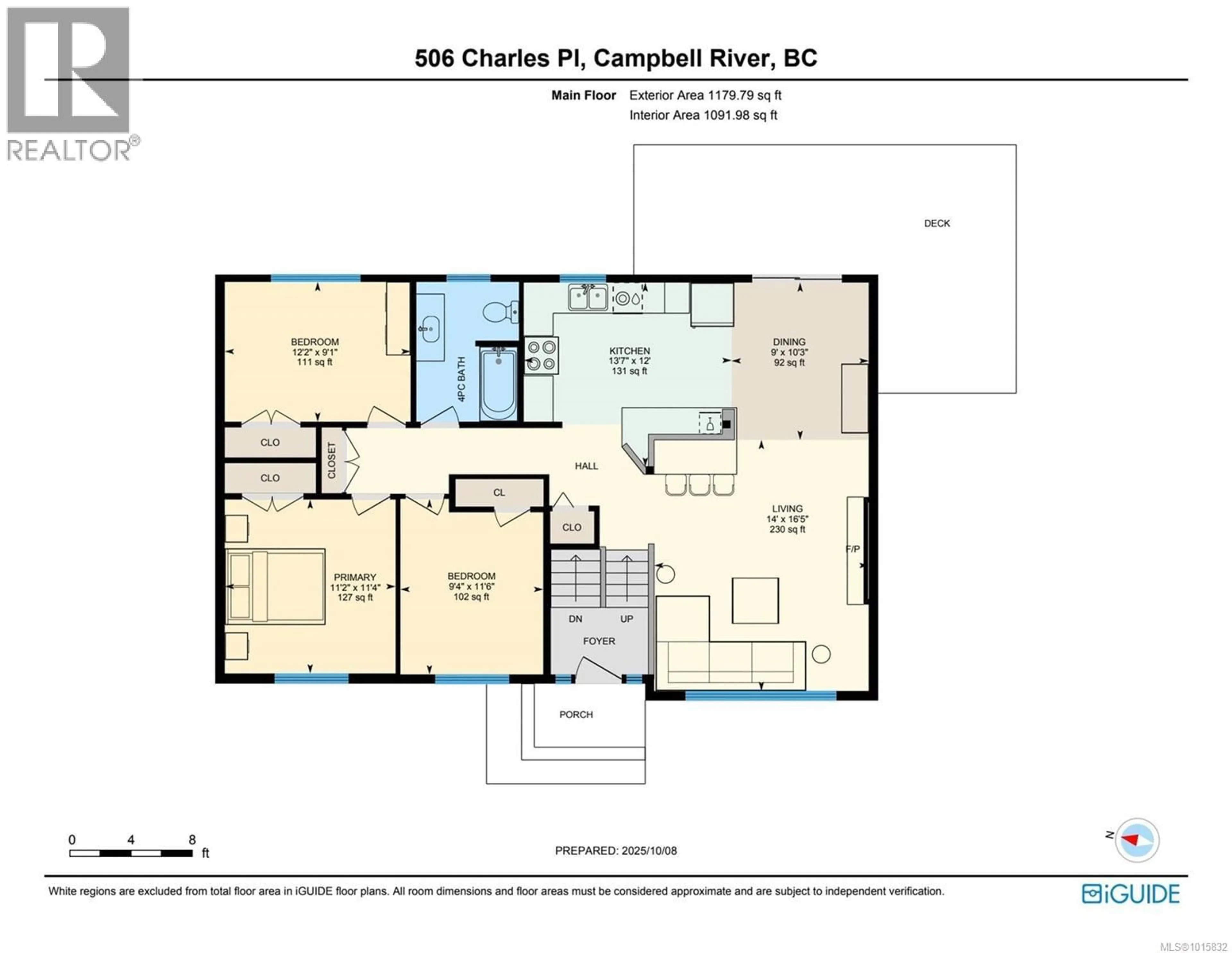 Floor plan for 506 CHARLES PLACE, Campbell River British Columbia V9W3Y2