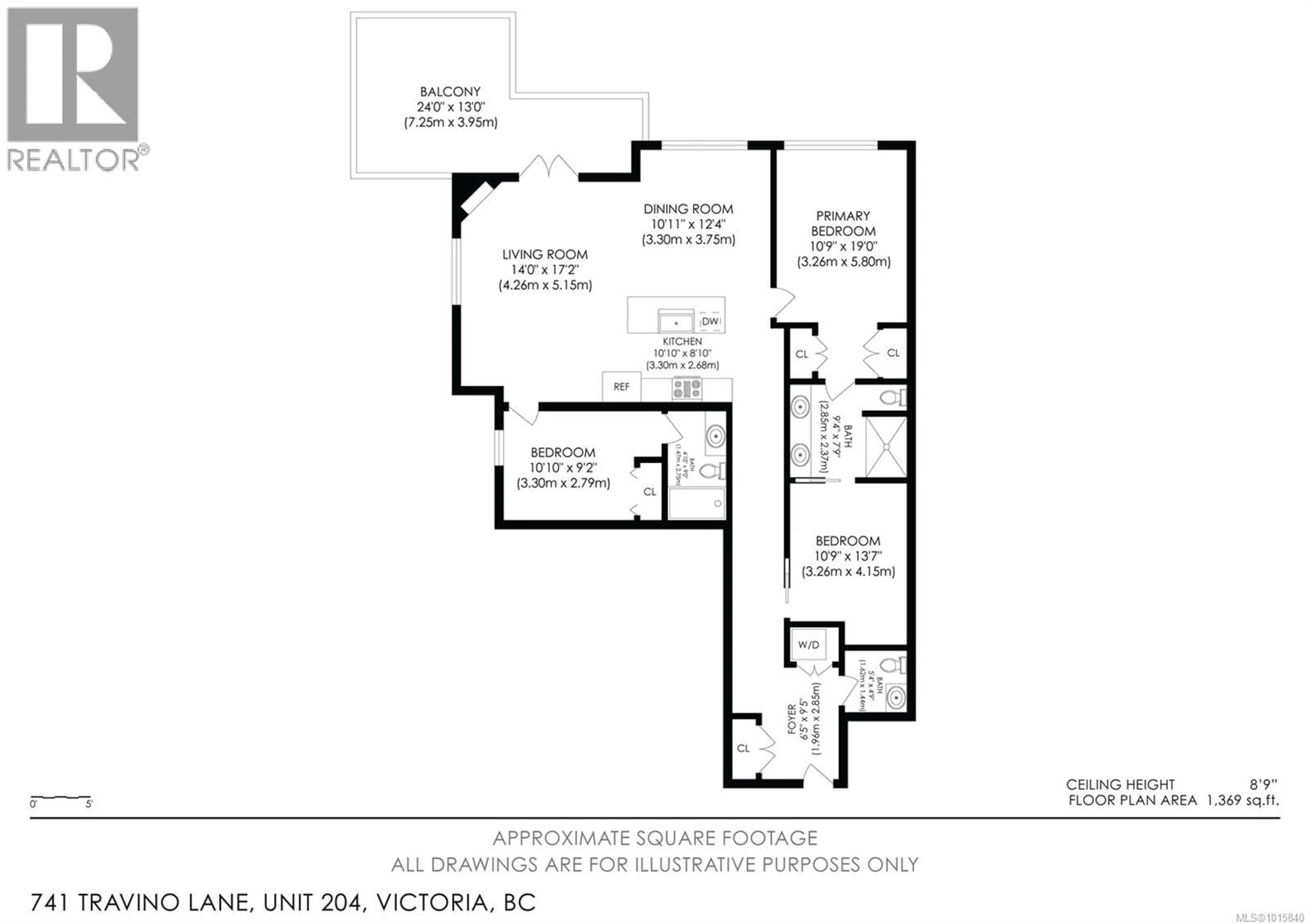 Floor plan for 204 - 741 TRAVINO LANE, Saanich British Columbia V8Z0G3