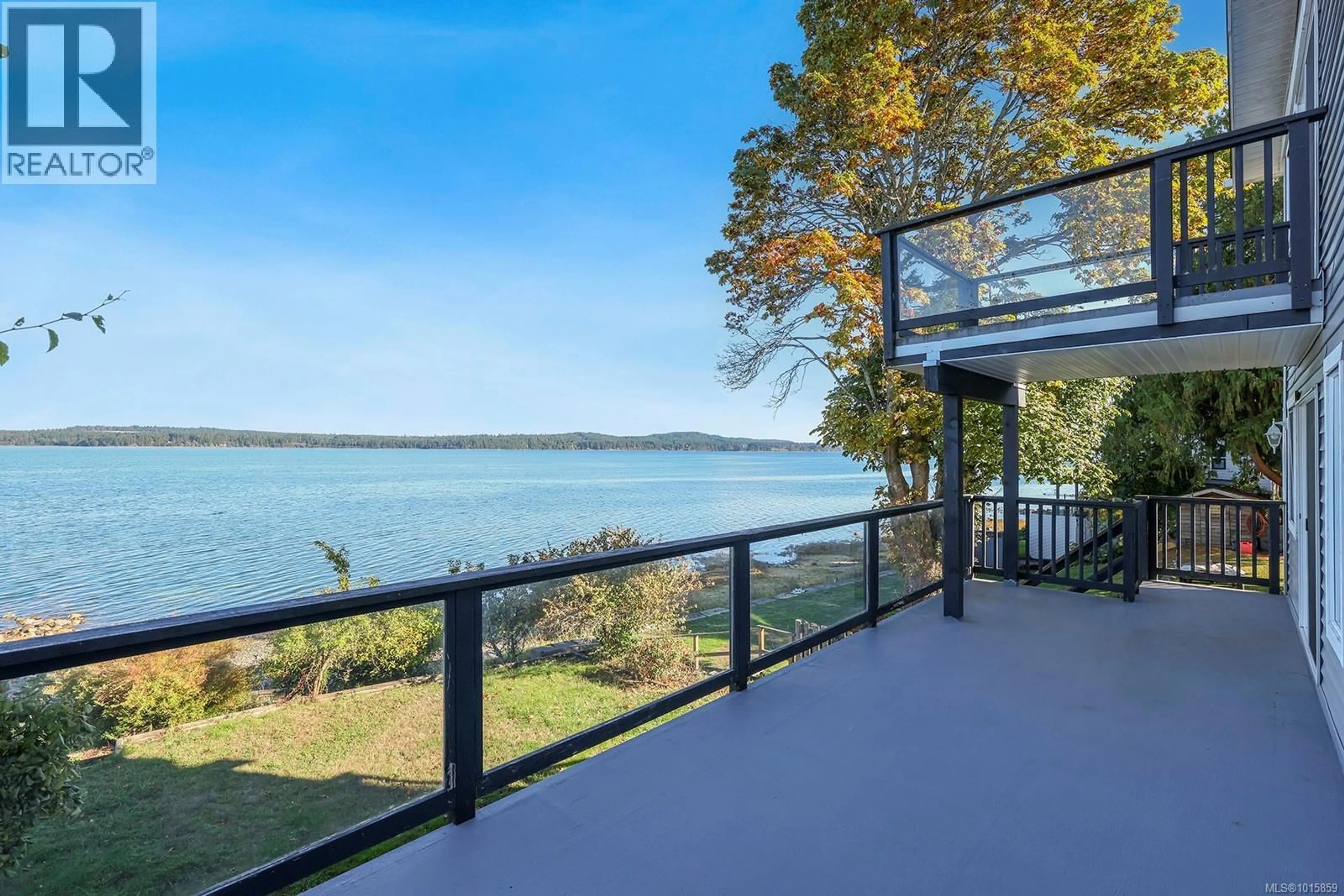 Patio, water/lake/river/ocean view for 5650 ISLAND HIGHWAY SOUTH, Union Bay British Columbia V0R3B0