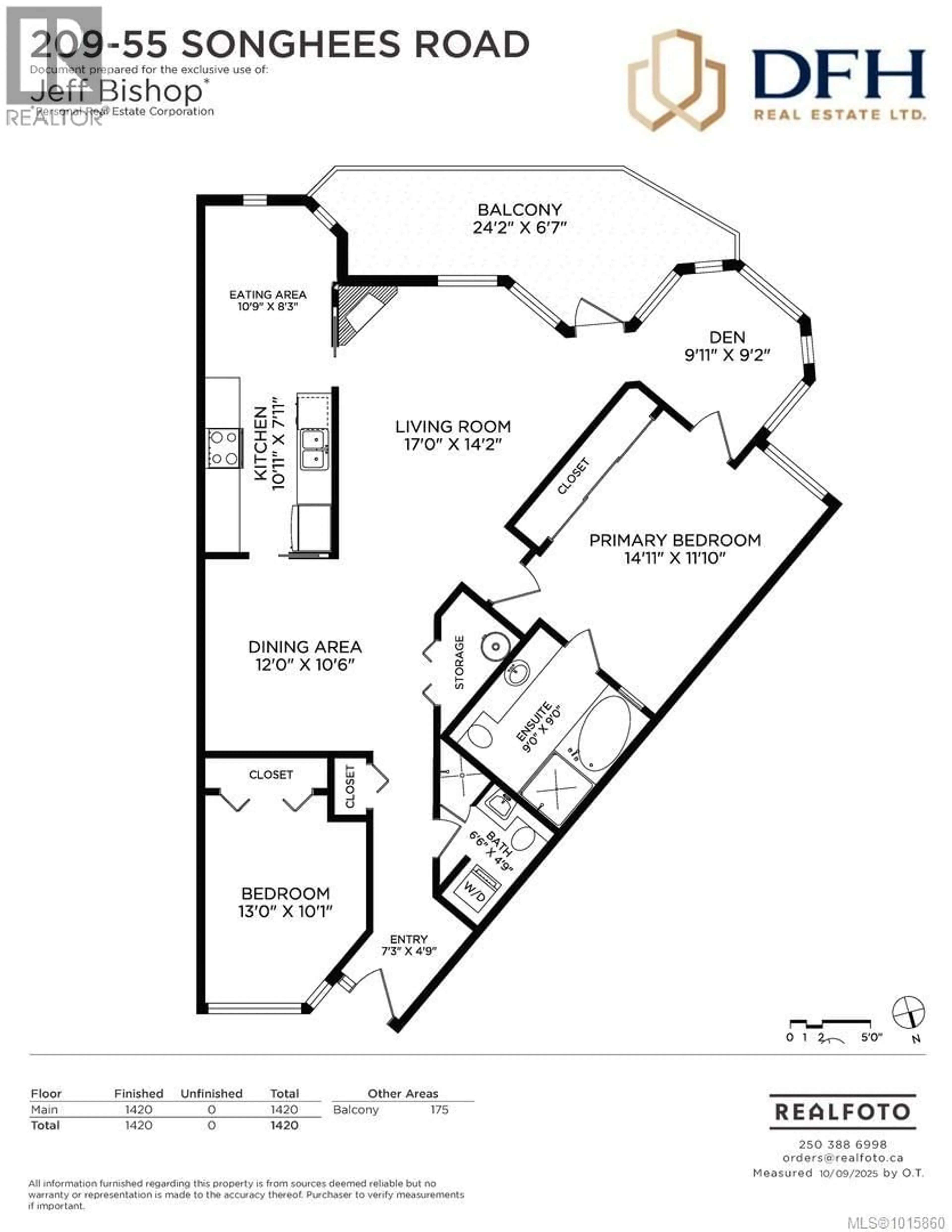 Floor plan for 209 - 55 SONGHEES ROAD, Victoria British Columbia V9A6T3