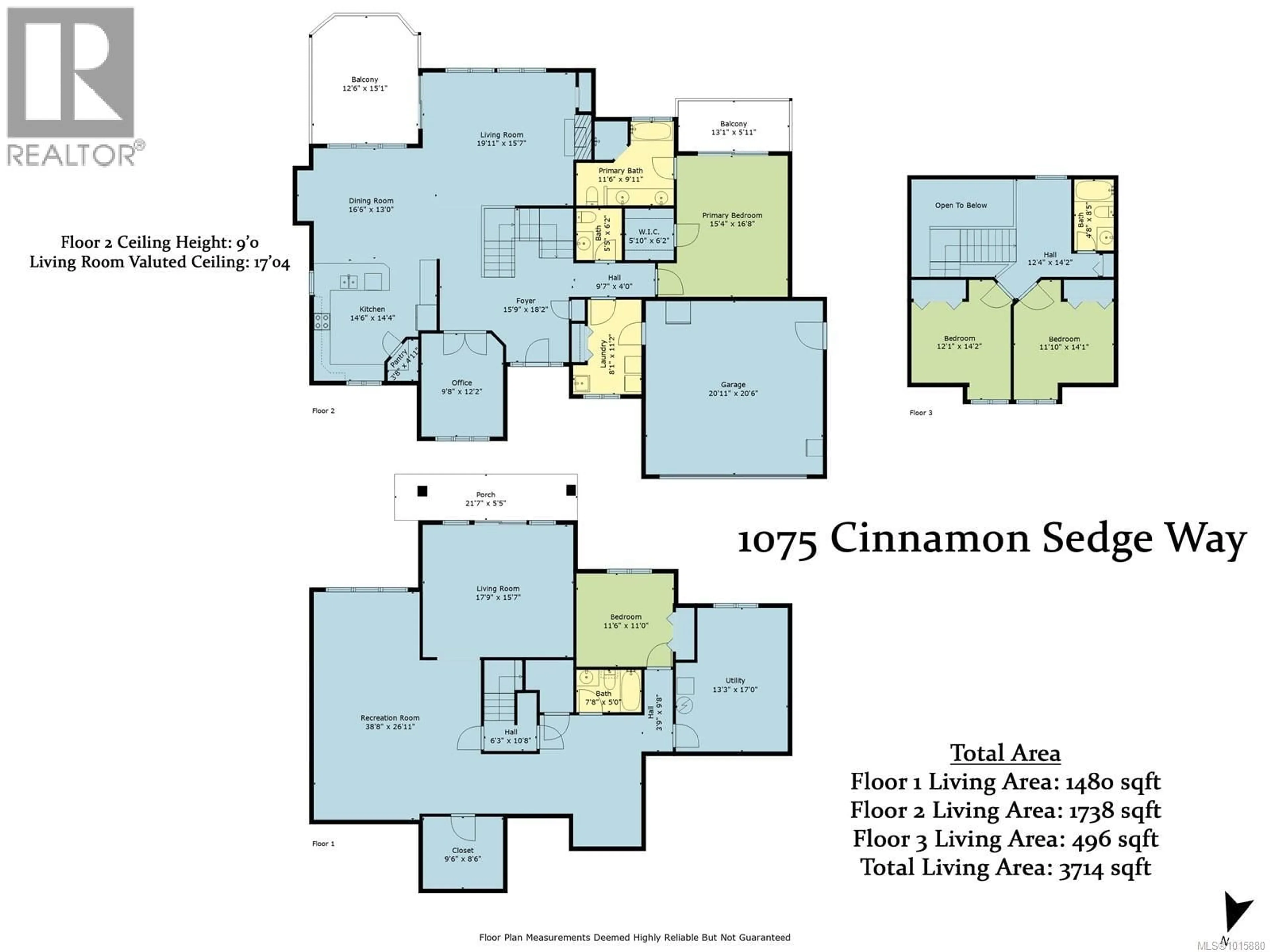 Floor plan for 1075 CINNAMON SEDGE WAY, Nanoose Bay British Columbia V9P9L3
