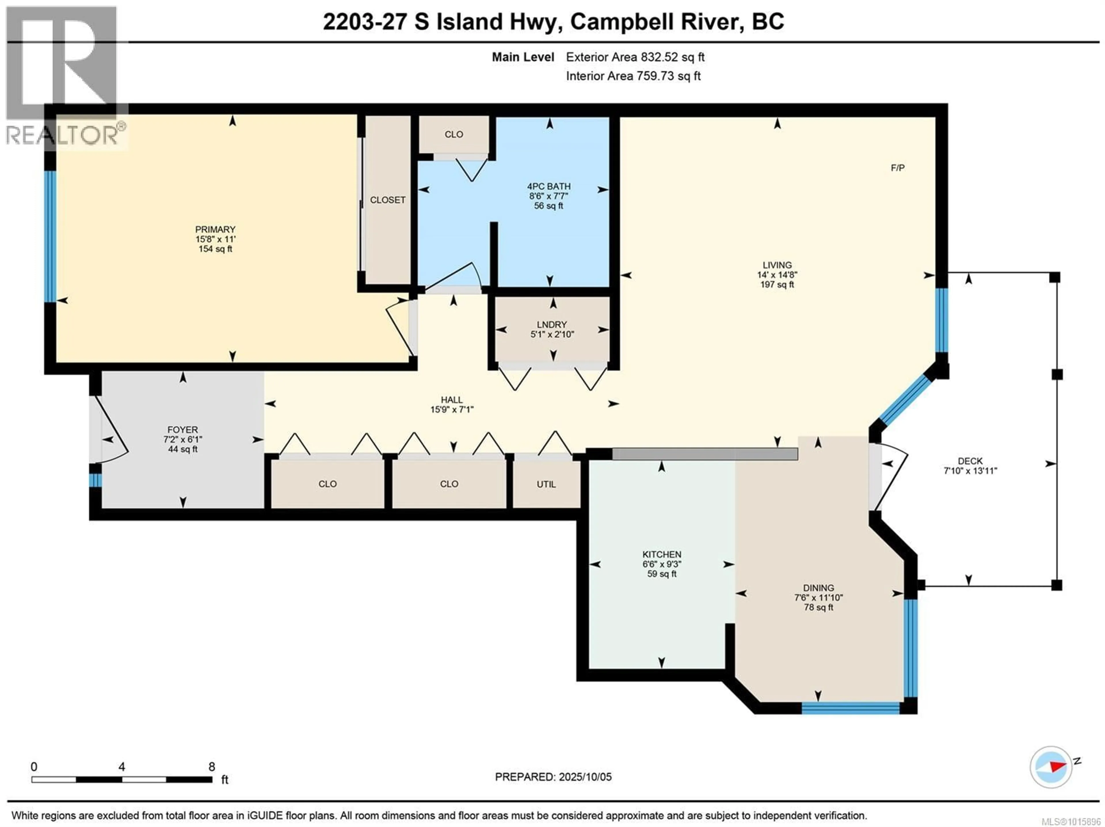 Floor plan for 2203 - 27 ISLAND HIGHWAY SOUTH, Campbell River British Columbia V9W1A2