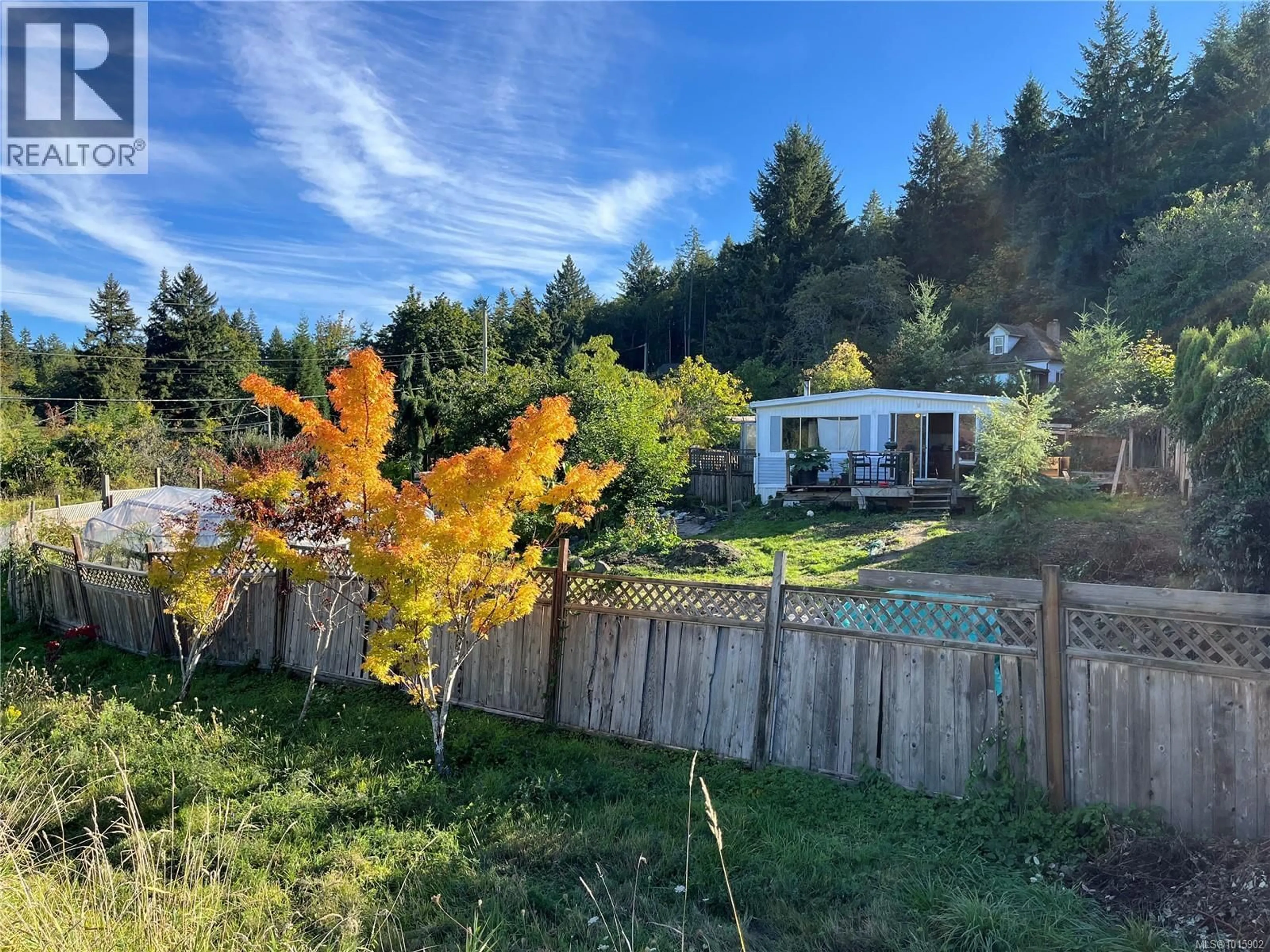 A pic from outside/outdoor area/front of a property/back of a property/a pic from drone, forest/trees view for 5010 GROUHEL ROAD, Ladysmith British Columbia V9G1J5