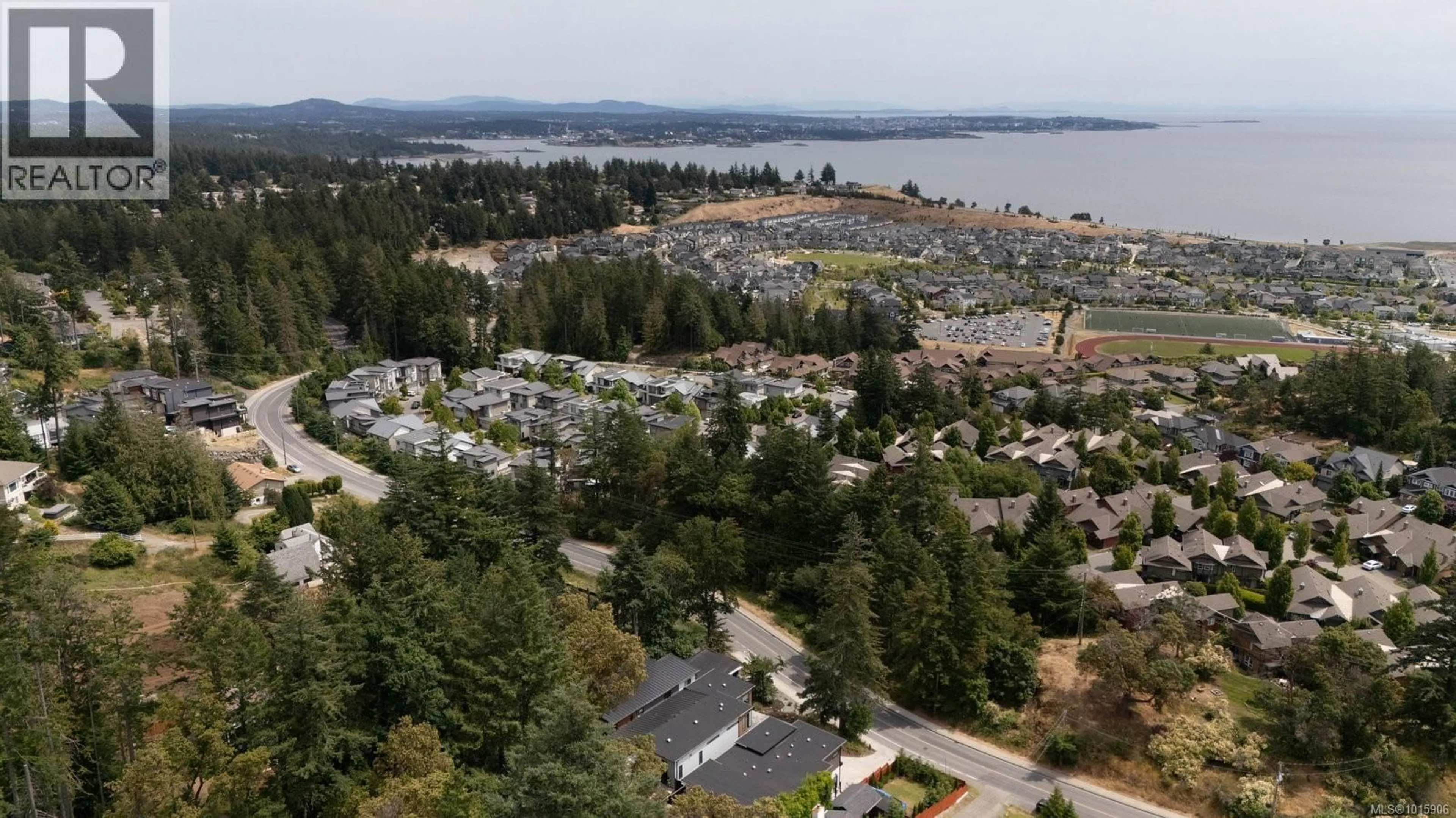 A pic from outside/outdoor area/front of a property/back of a property/a pic from drone, mountain view for 3508 WISHART ROAD, Colwood British Columbia V9C3B1