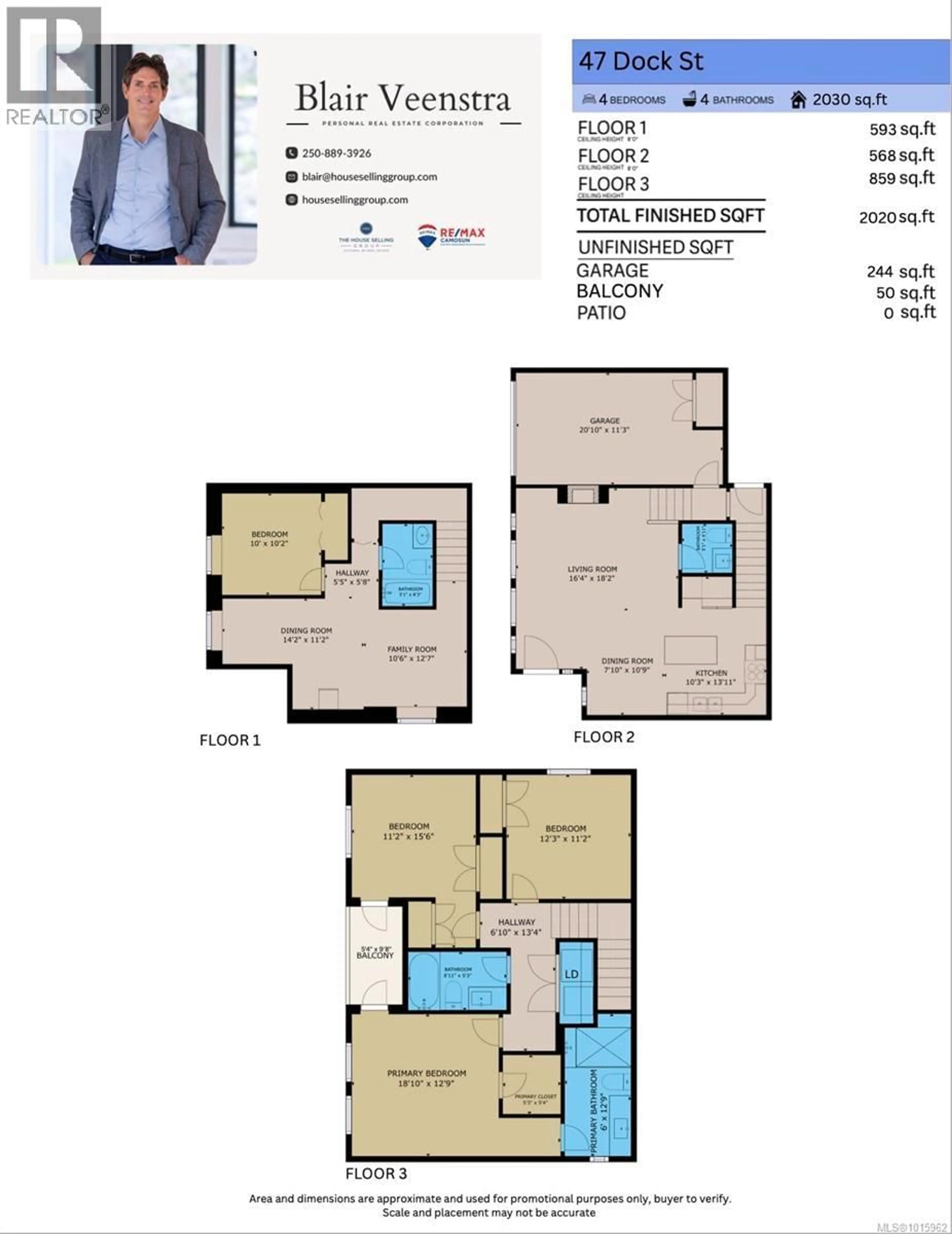 Floor plan for 47 DOCK STREET, Victoria British Columbia V8N1Z9