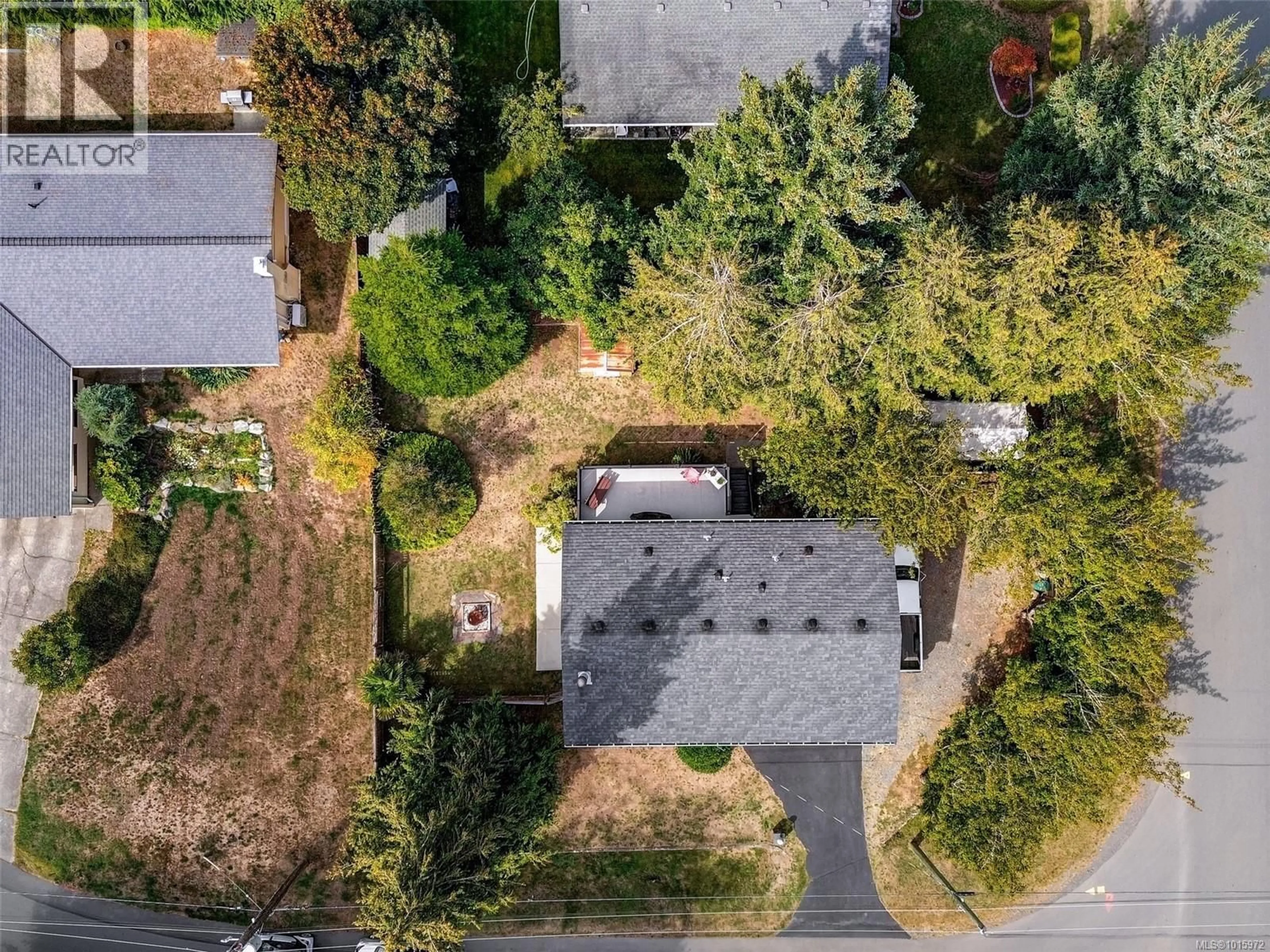 A pic from outside/outdoor area/front of a property/back of a property/a pic from drone, street for 6864 TALC PLACE, Sooke British Columbia V9Z0L9