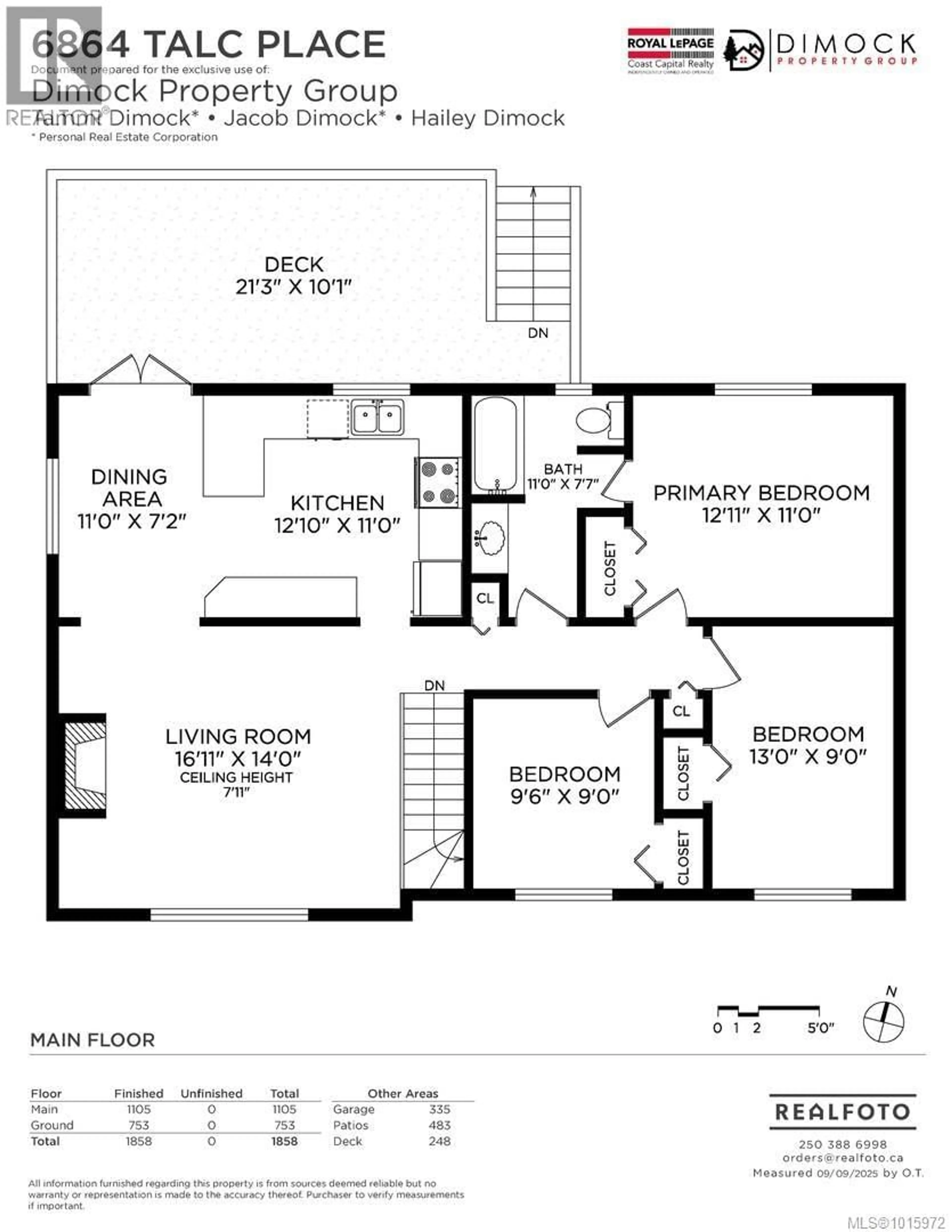Floor plan for 6864 TALC PLACE, Sooke British Columbia V9Z0L9