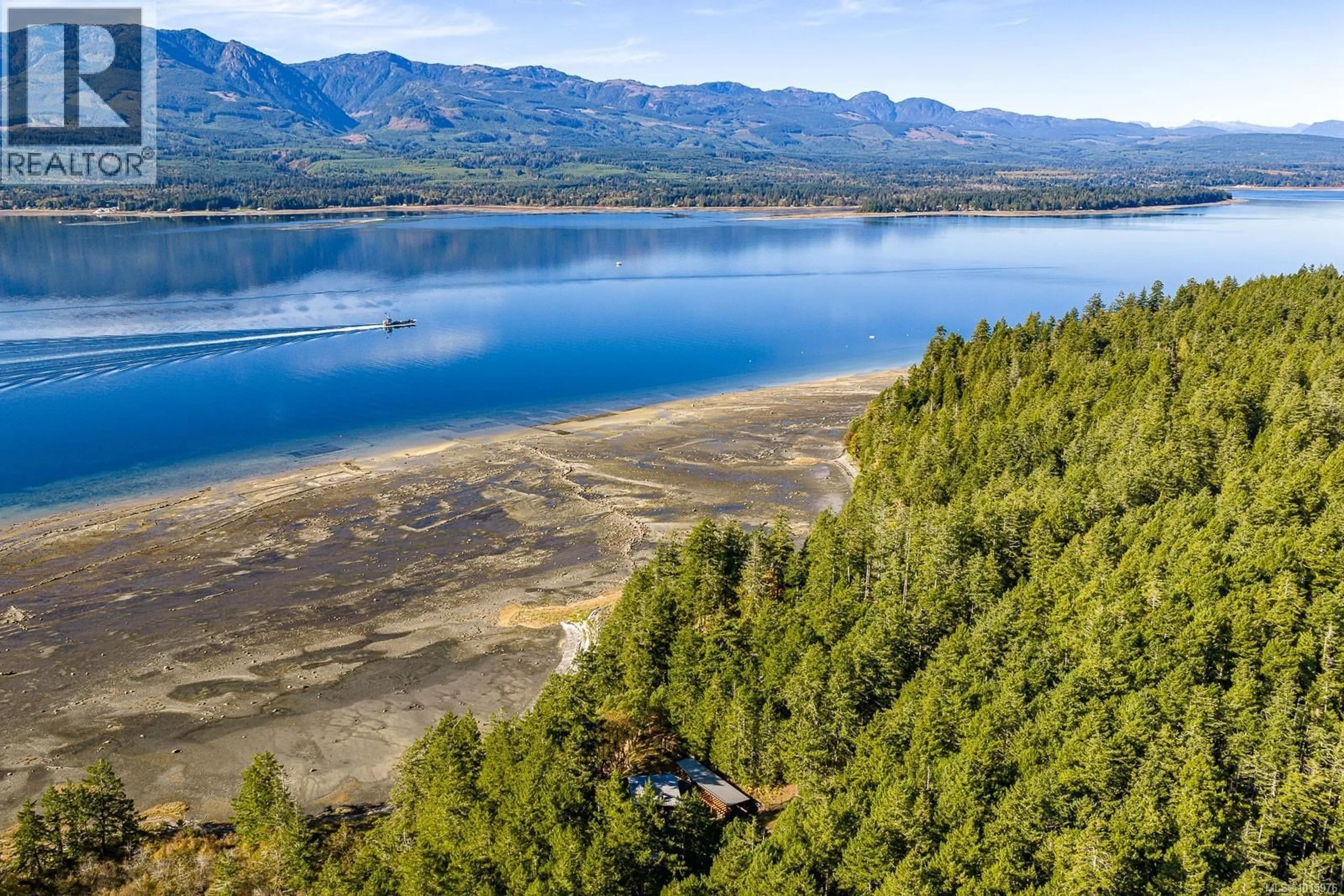 A pic from outside/outdoor area/front of a property/back of a property/a pic from drone, water/lake/river/ocean view for 6161 LACON ROAD, Denman Island British Columbia V0R1T0