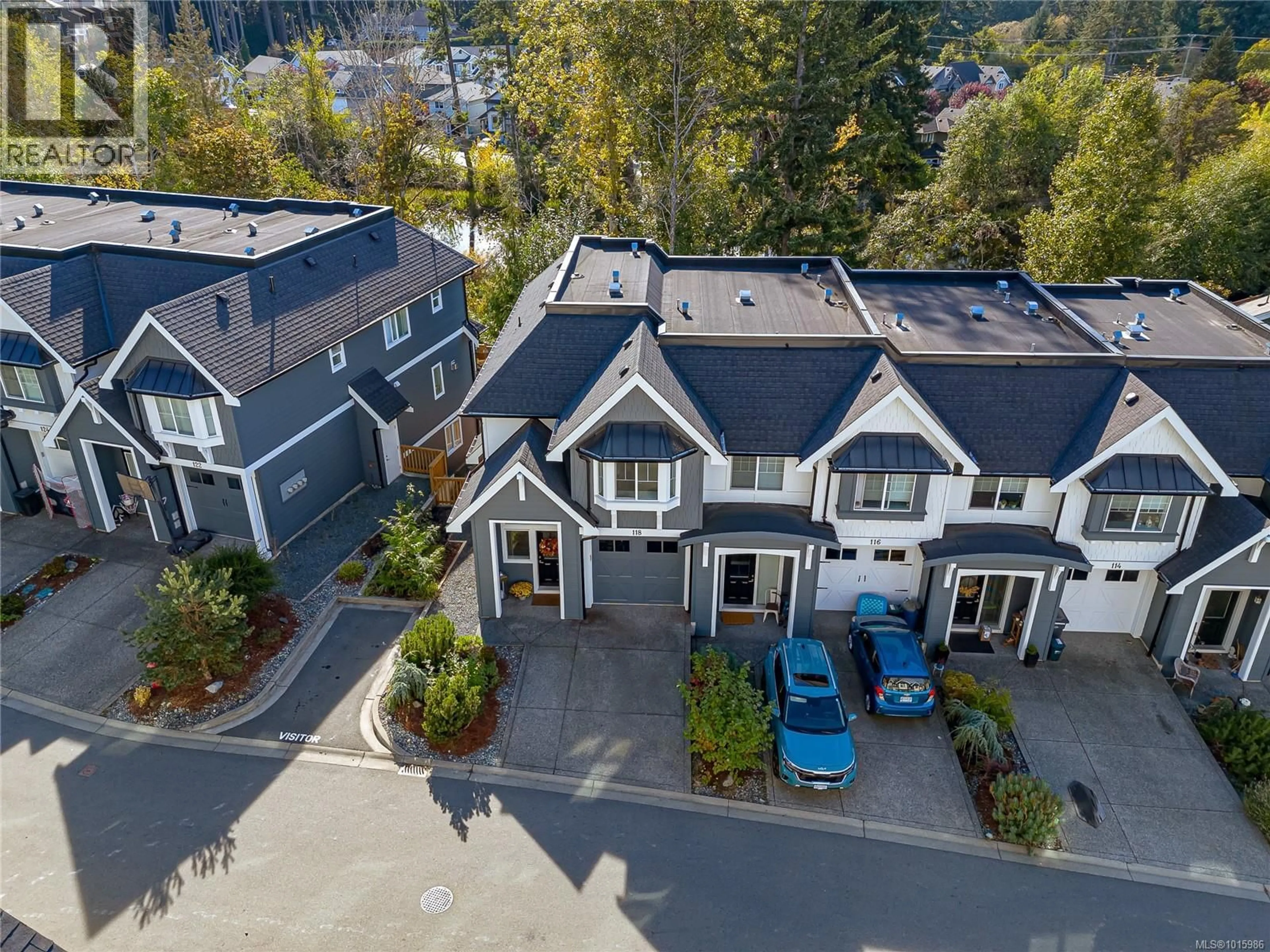 A pic from outside/outdoor area/front of a property/back of a property/a pic from drone, street for 118 - 1064 GALA COURT, Langford British Columbia V9C0J8