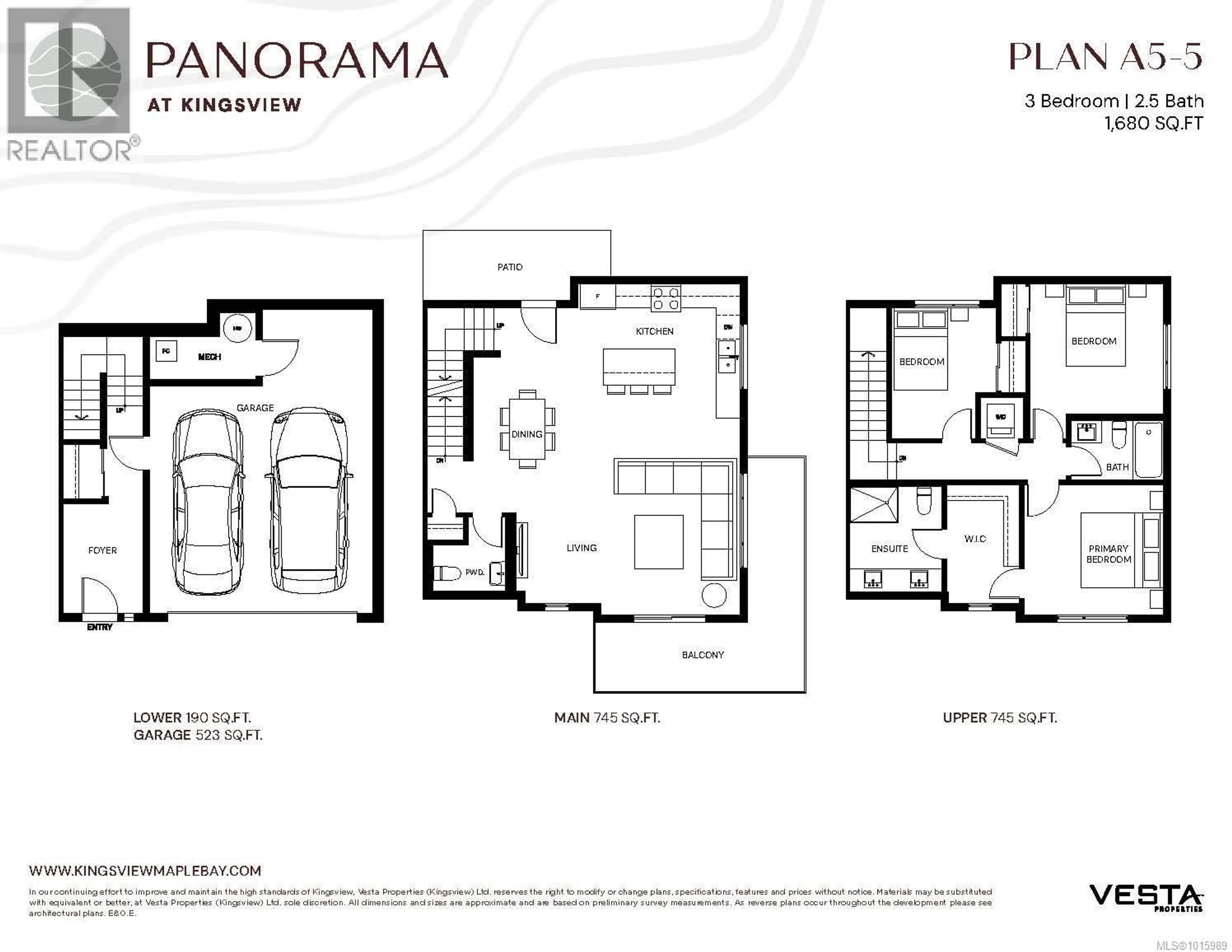 Floor plan for 5 - 6258 SEABLUSH CRESCENT, Duncan British Columbia V9L0J9