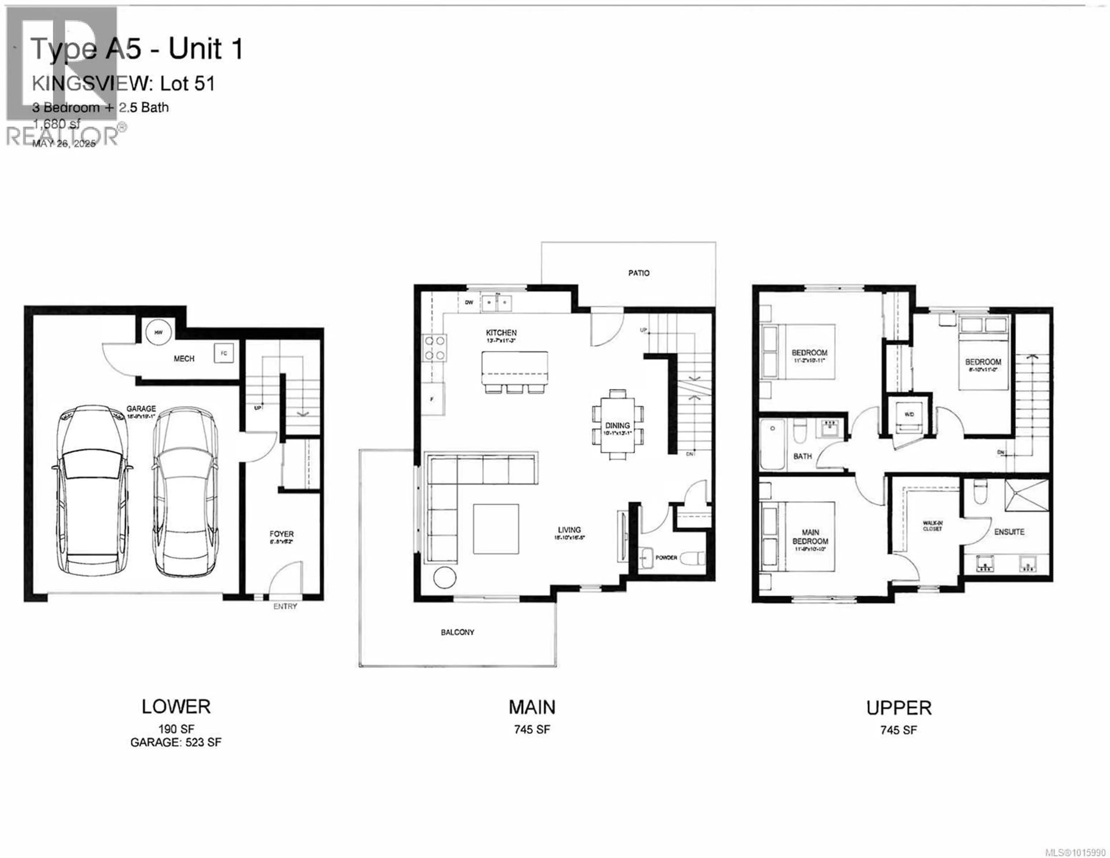 Floor plan for 1 - 6258 SEABLUSH CRESCENT, Duncan British Columbia V9L0J9