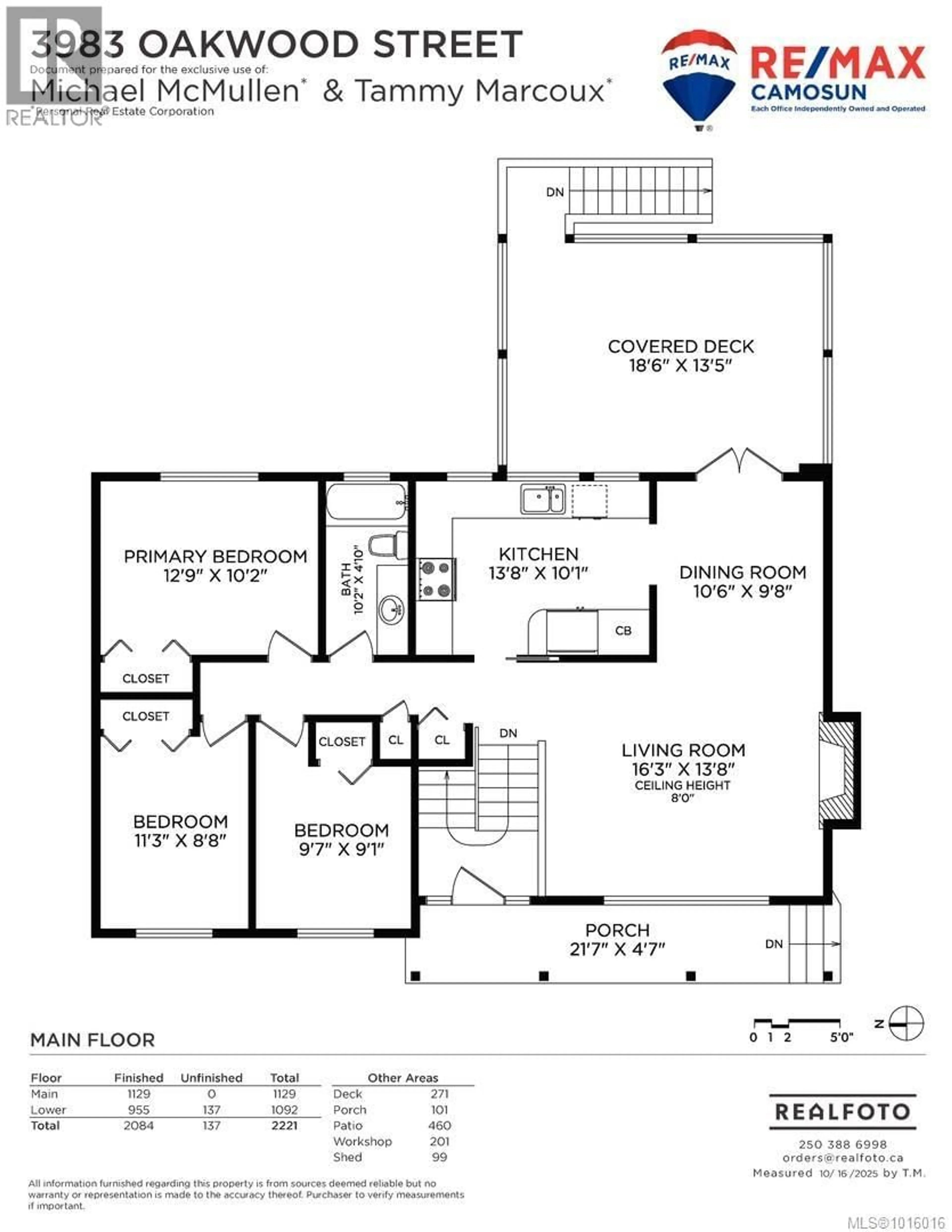 Floor plan for 3983 OAKWOOD STREET, Saanich British Columbia V8N3M9
