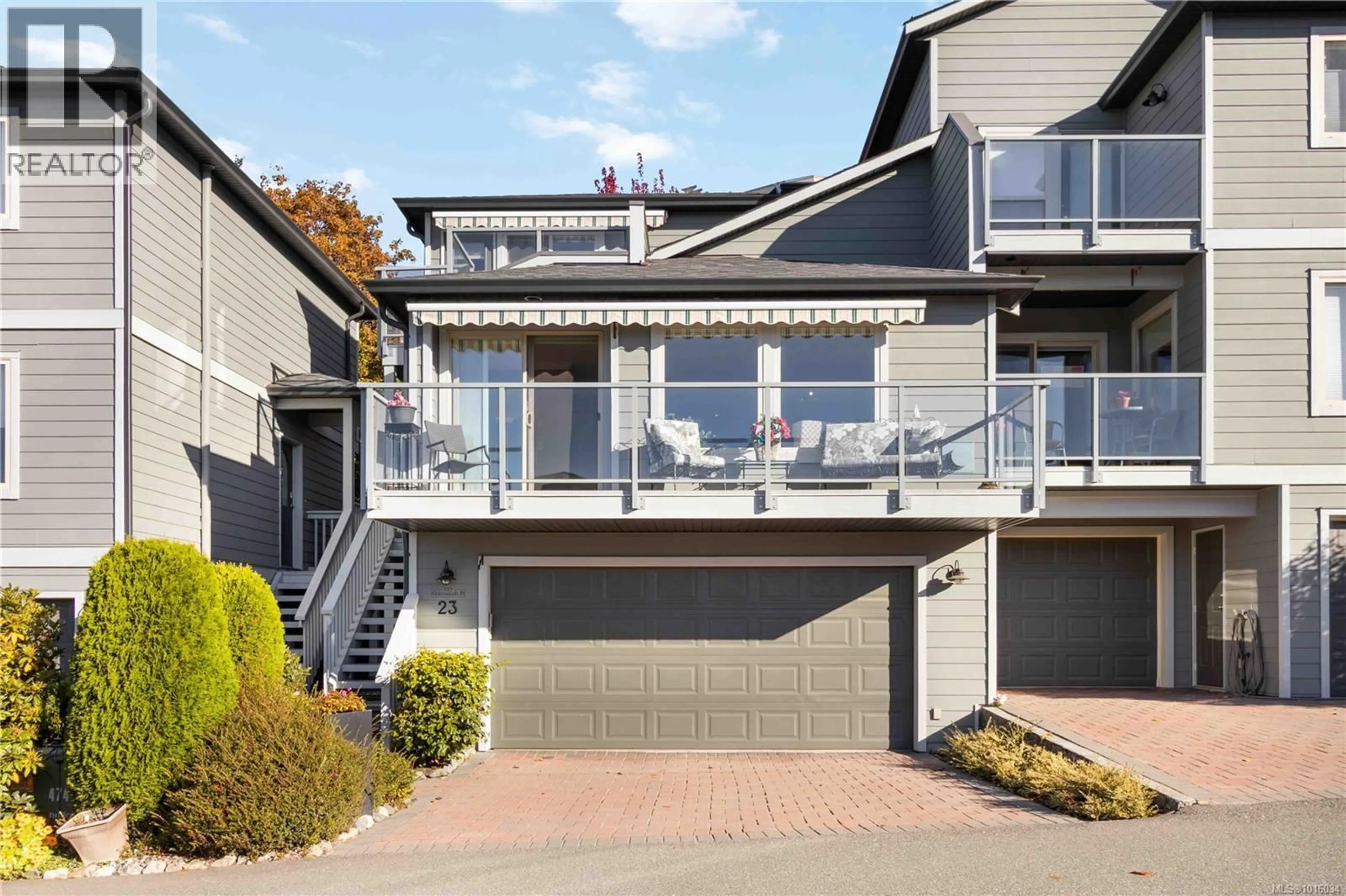 Home with vinyl exterior material, street for 23 - 127 ALDERSMITH PLACE, View Royal British Columbia V9A7M7