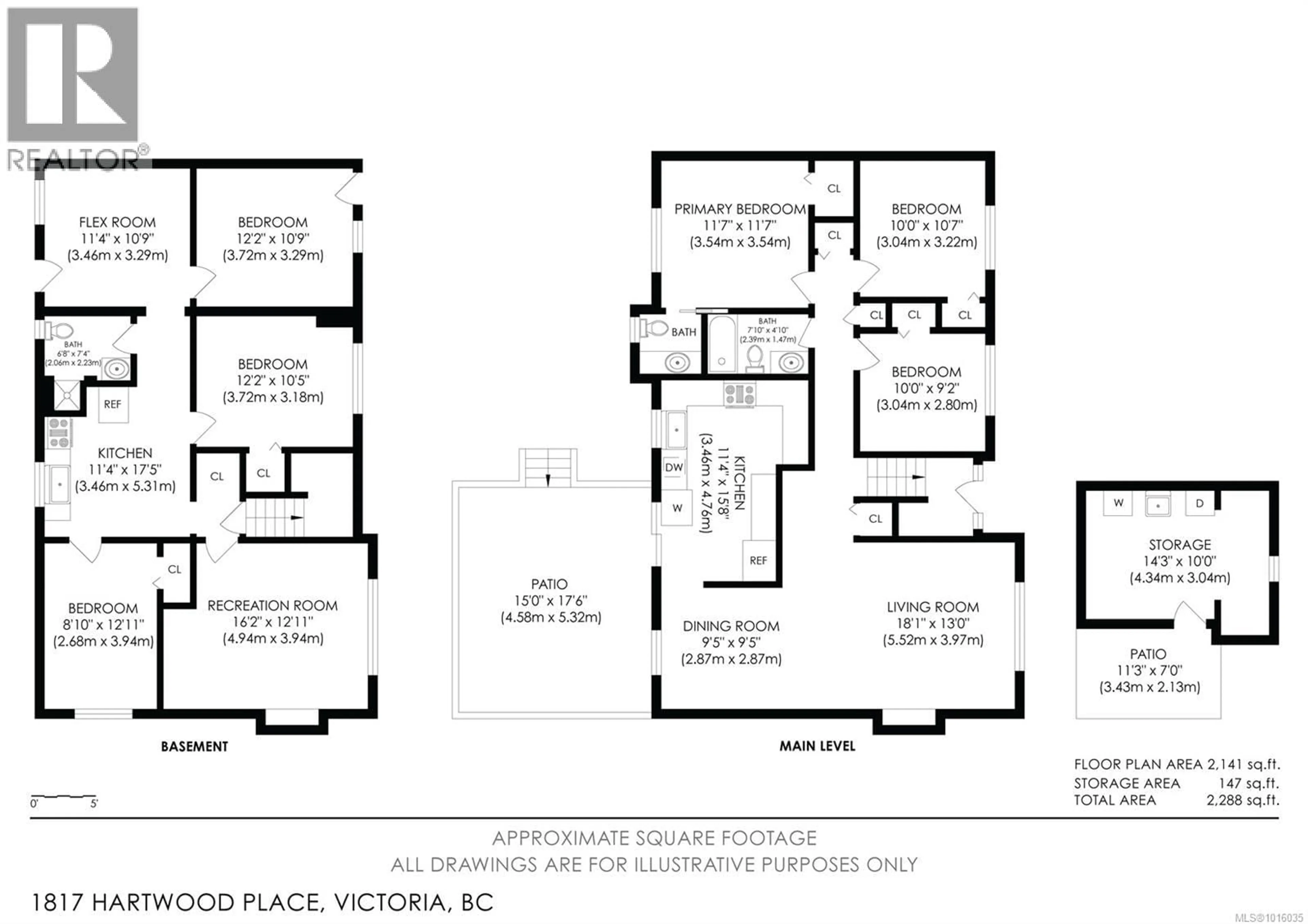 Floor plan for 1817 HARTWOOD PLACE, Saanich British Columbia V8N1H9