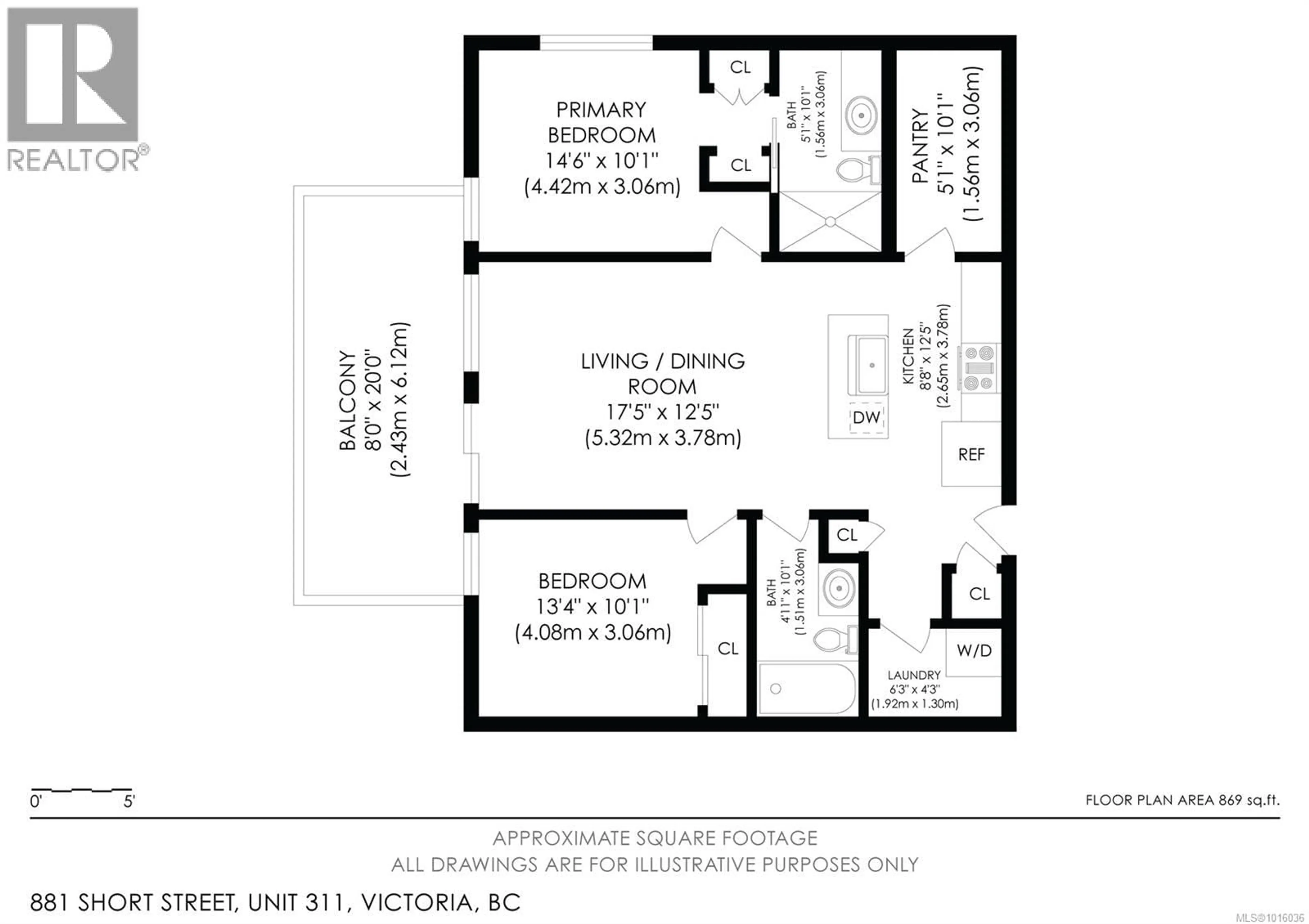Floor plan for 311 - 881 SHORT STREET, Saanich British Columbia V8P2L3