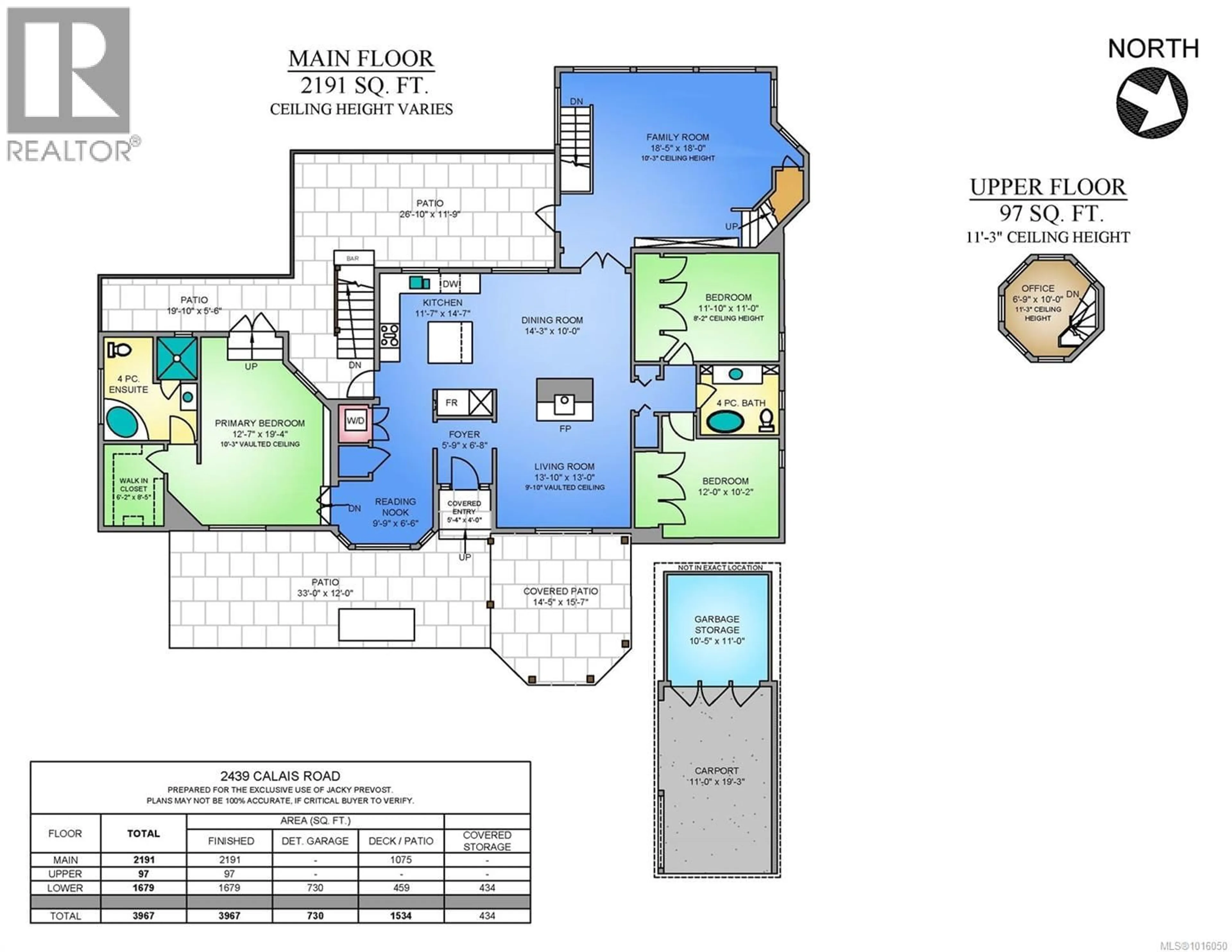 Floor plan for 2439 CALAIS ROAD, Duncan British Columbia V9L5V5