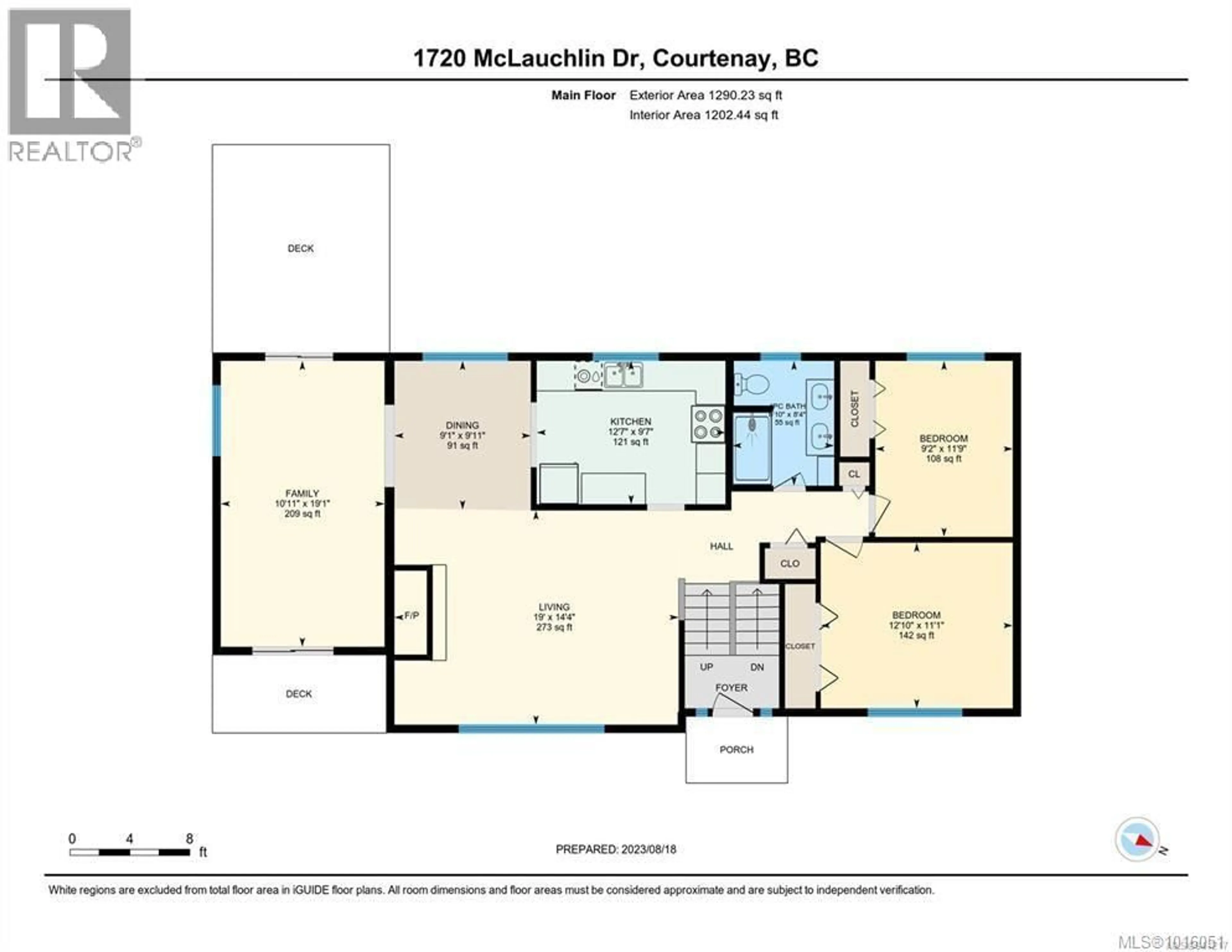 Floor plan for 1720 MCLAUCHLIN DRIVE, Courtenay British Columbia V9N5S1