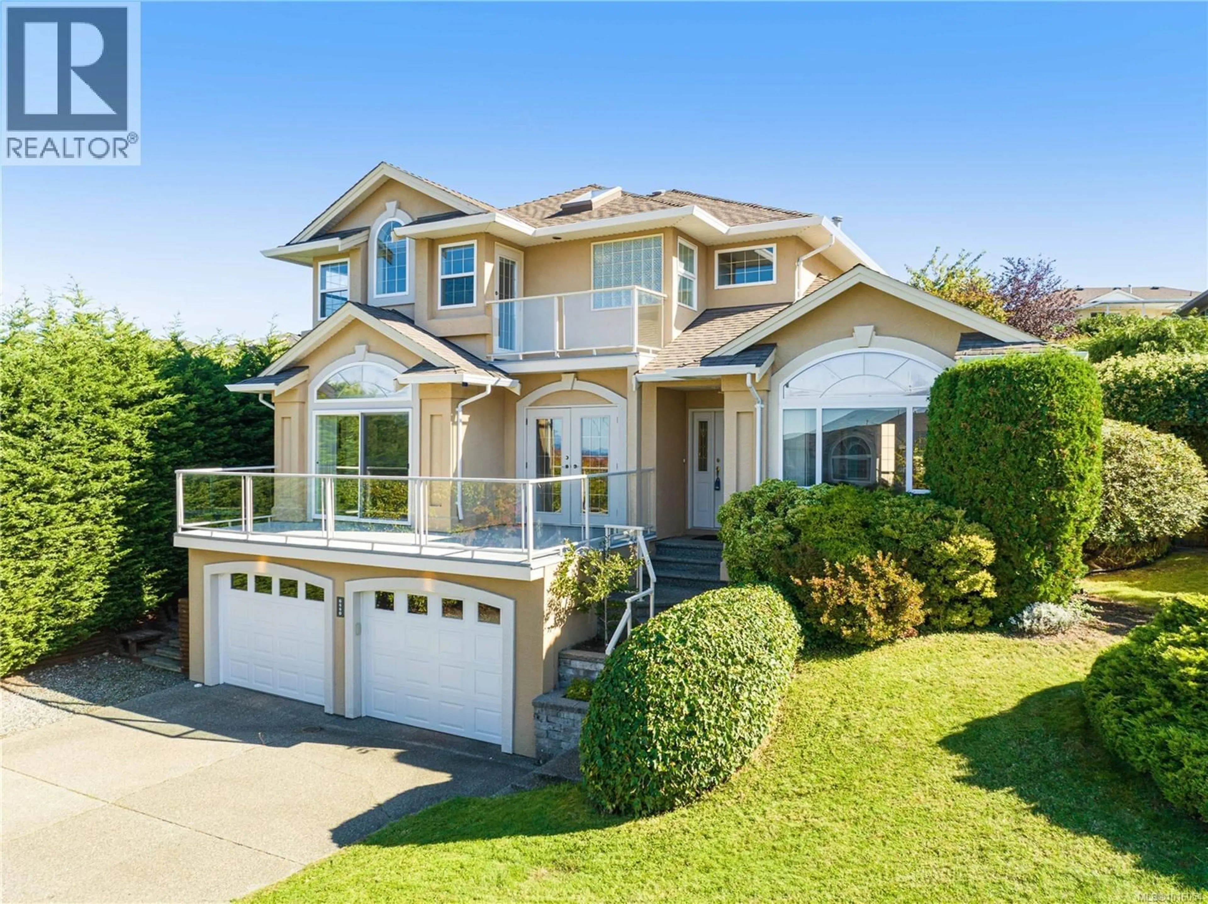 Home with vinyl exterior material, street for 6440 ZANTE PLACE, Nanaimo British Columbia V9V1P2
