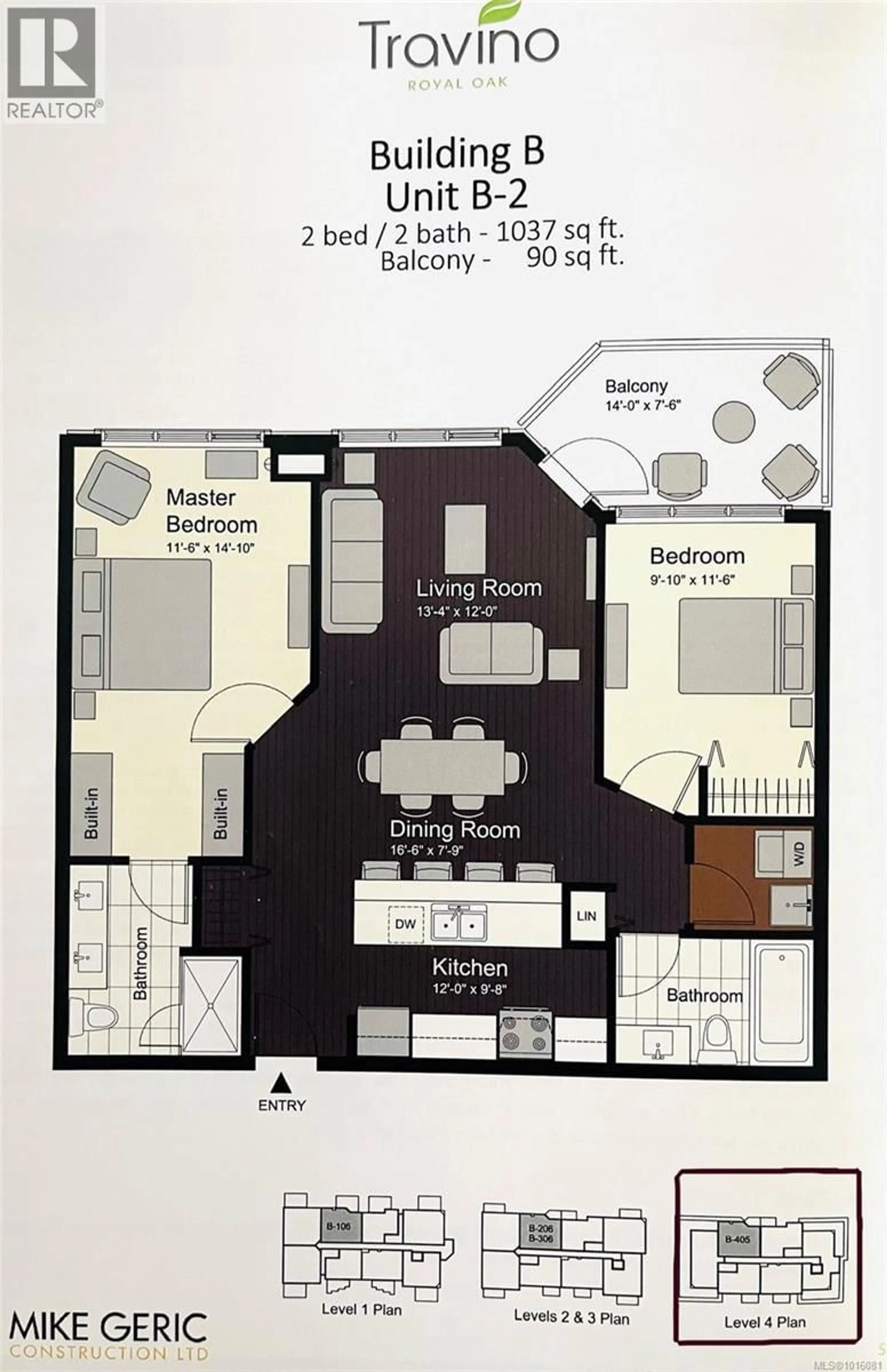 Floor plan for 405 - 740 TRAVINO LANE, Saanich British Columbia V8Z0E2