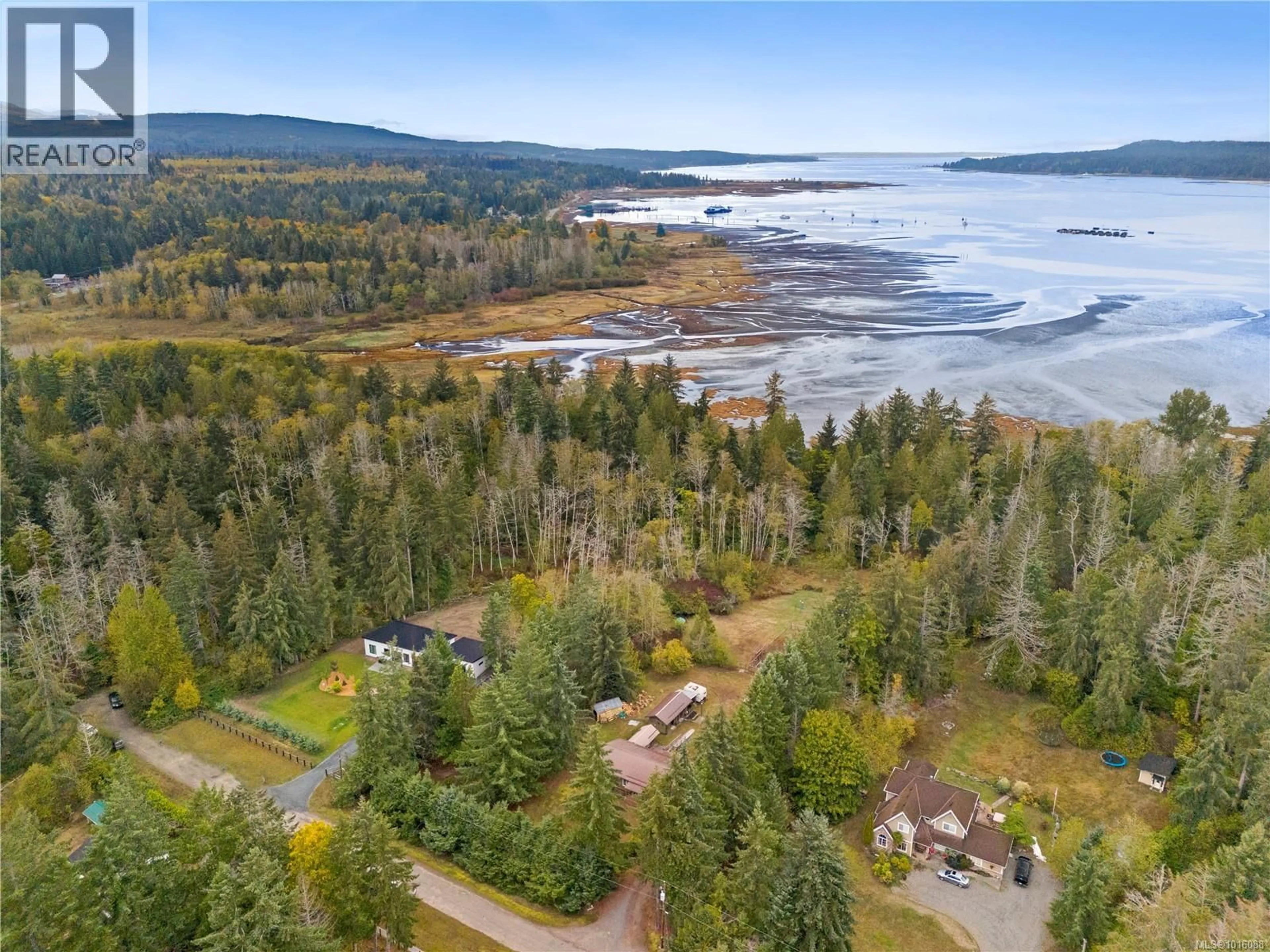 A pic from outside/outdoor area/front of a property/back of a property/a pic from drone, water/lake/river/ocean view for 372 BATES DRIVE, Fanny Bay British Columbia V0R1W0