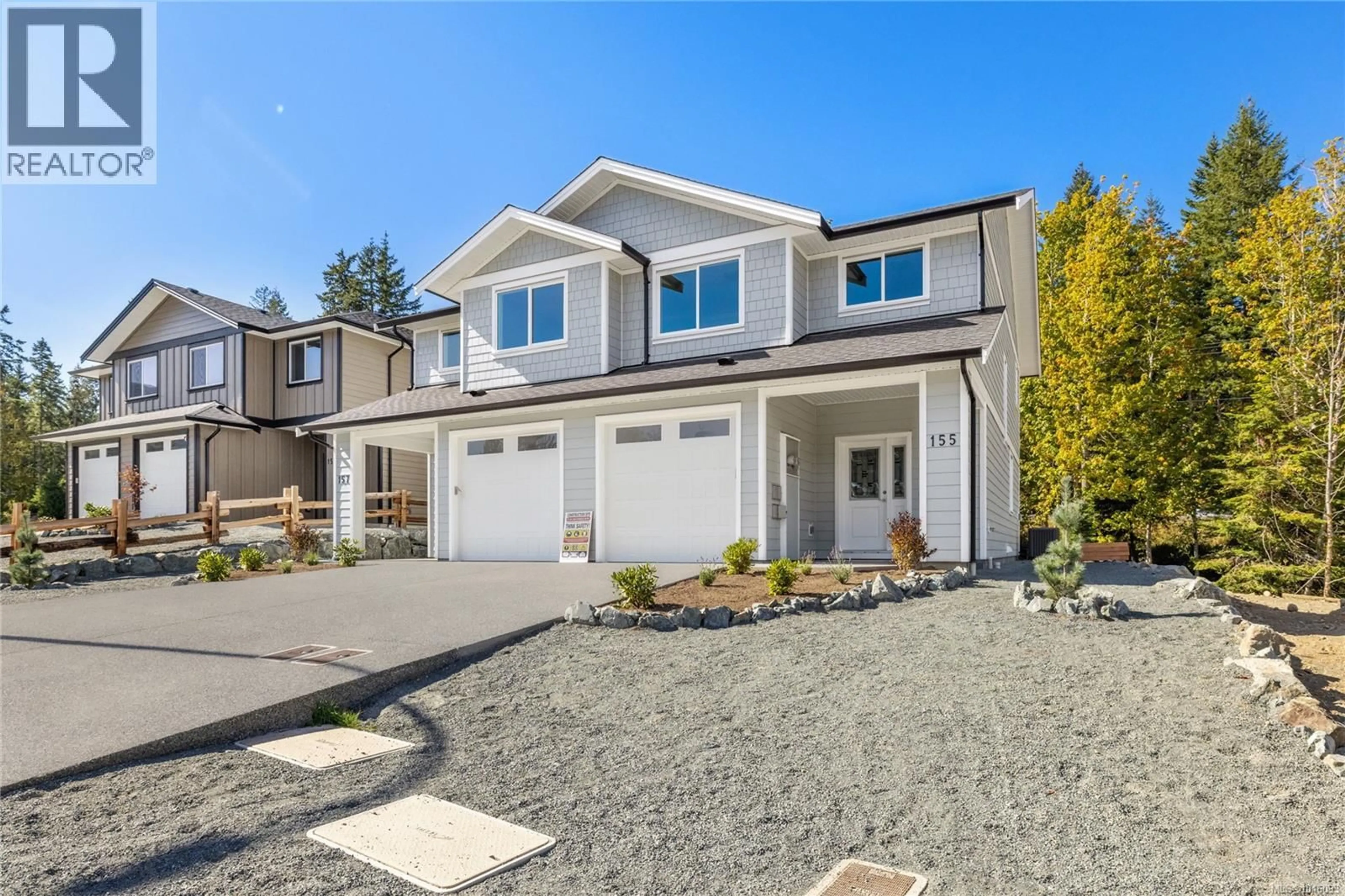 Home with vinyl exterior material, street for 155 ELK ROAD, Lake Cowichan British Columbia V0R2G0