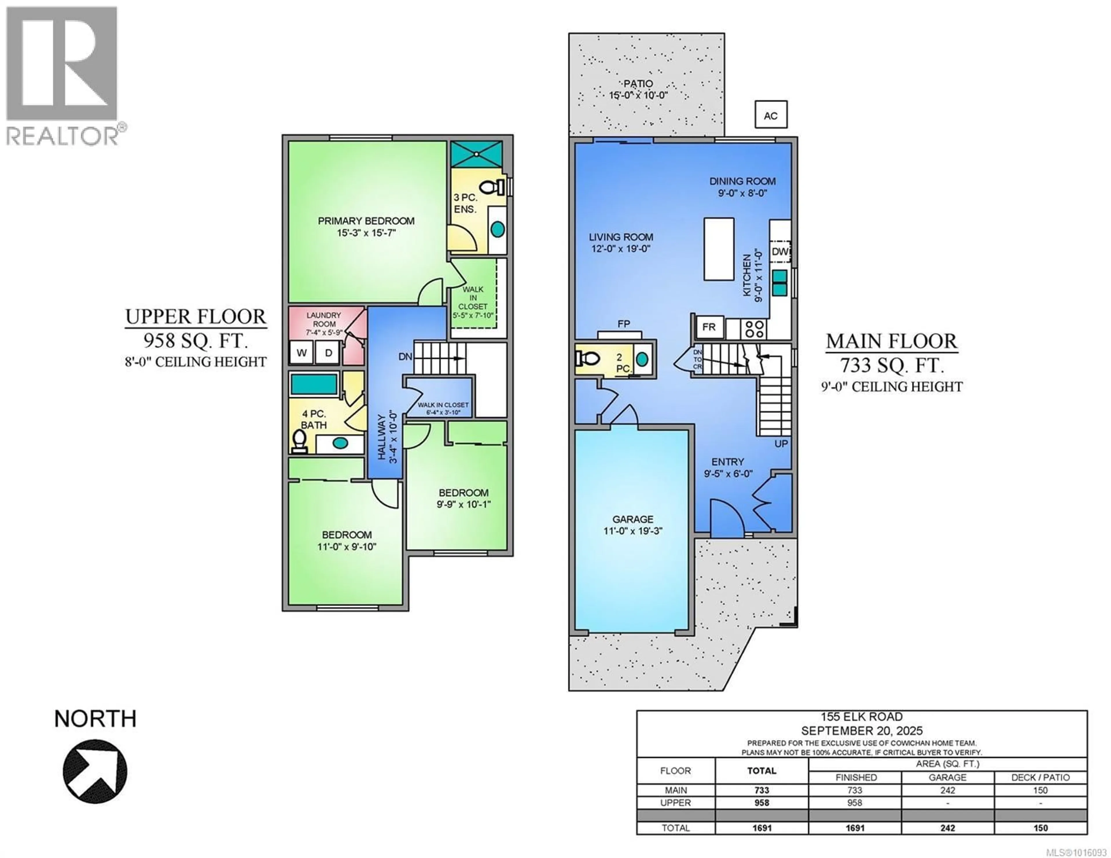 Floor plan for 155 ELK ROAD, Lake Cowichan British Columbia V0R2G0