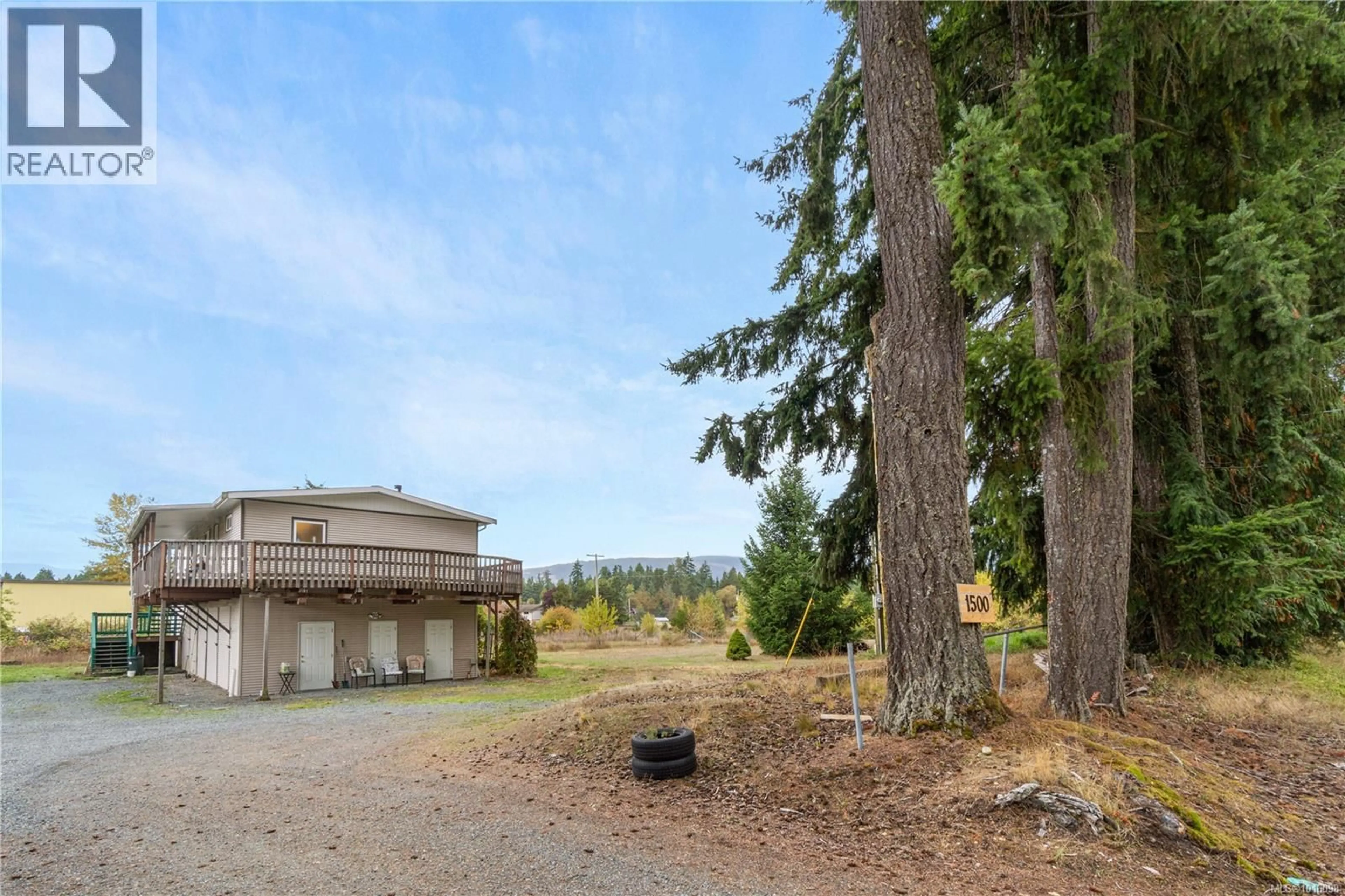 A pic from outside/outdoor area/front of a property/back of a property/a pic from drone, forest/trees view for 1500 GRAFTON AVENUE, Errington British Columbia V0R1V0