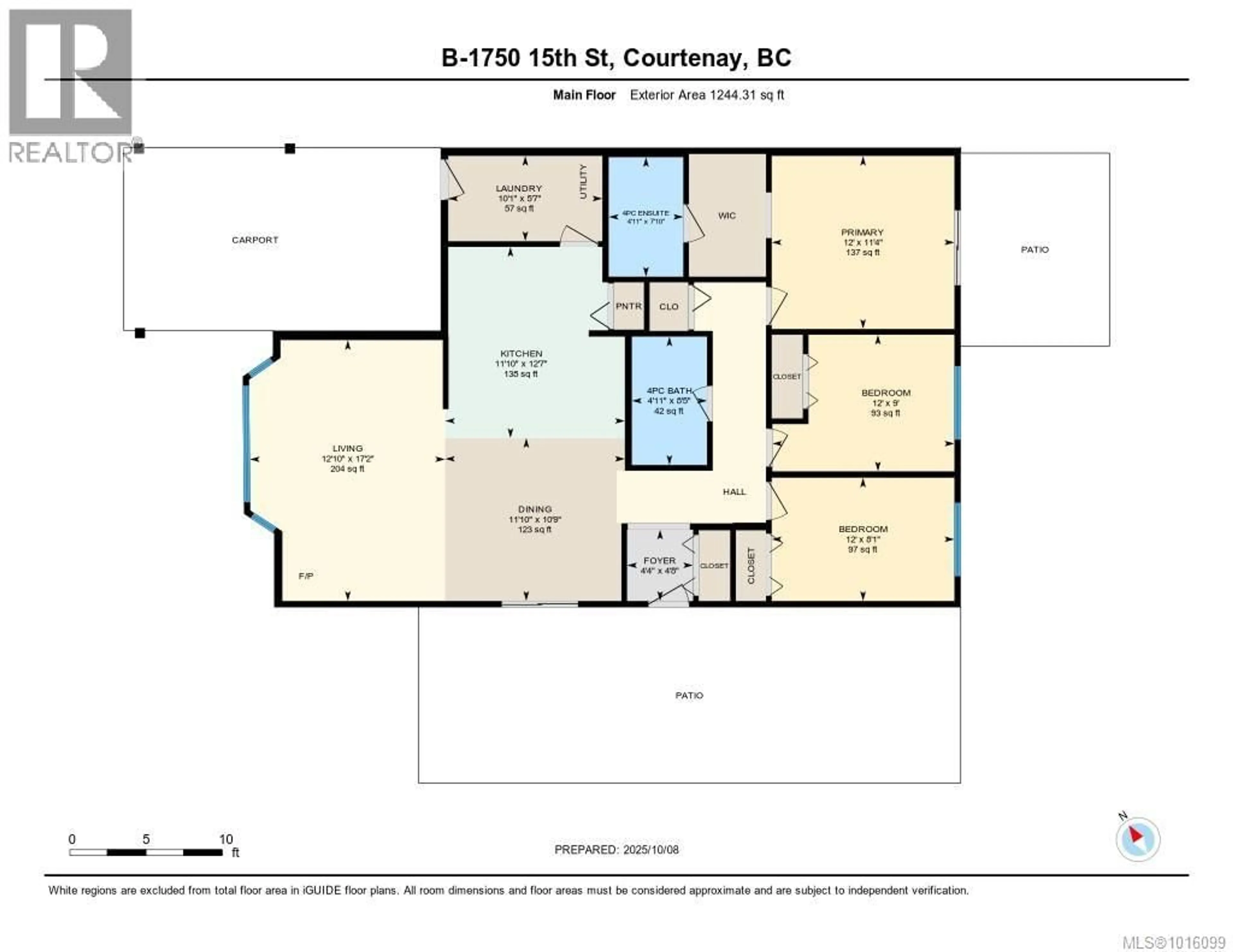 Floor plan for B - 1750 15TH STREET, Courtenay British Columbia V9N2C2