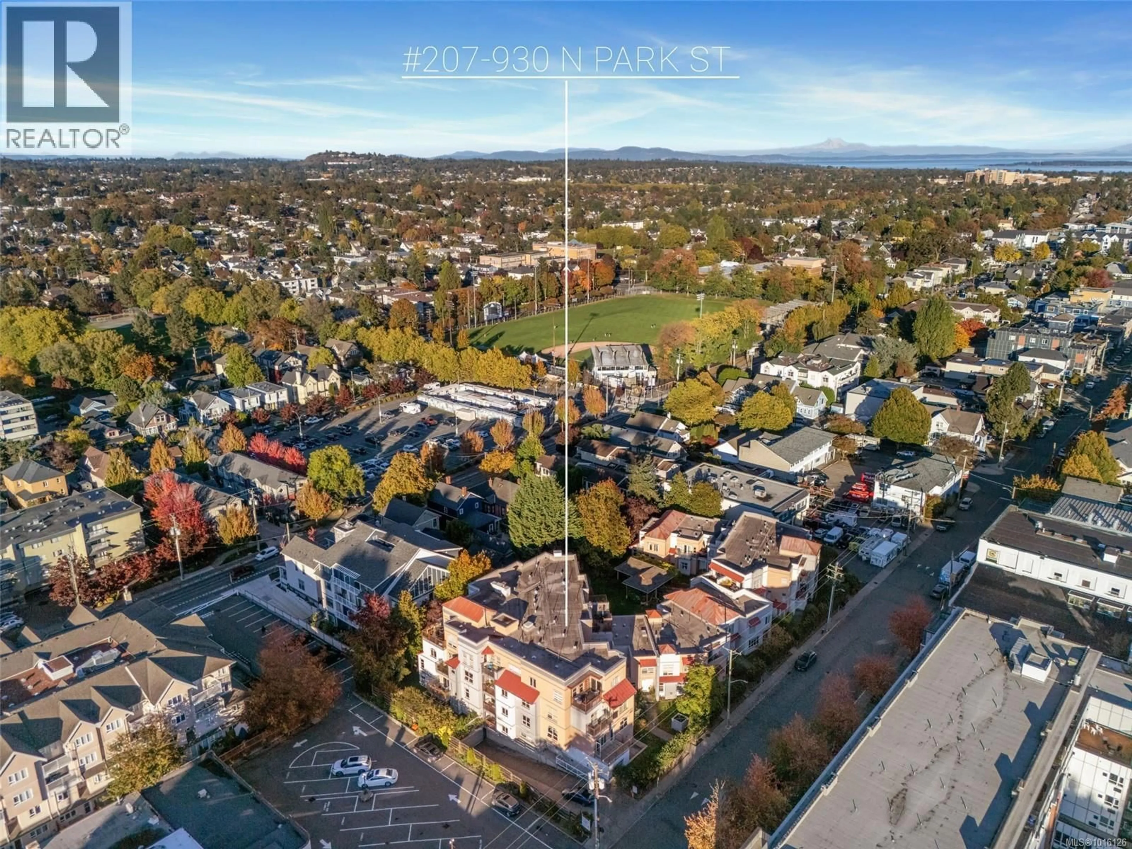 A pic from outside/outdoor area/front of a property/back of a property/a pic from drone, unknown for 207 - 930 NORTH PARK STREET, Victoria British Columbia V8T1C6
