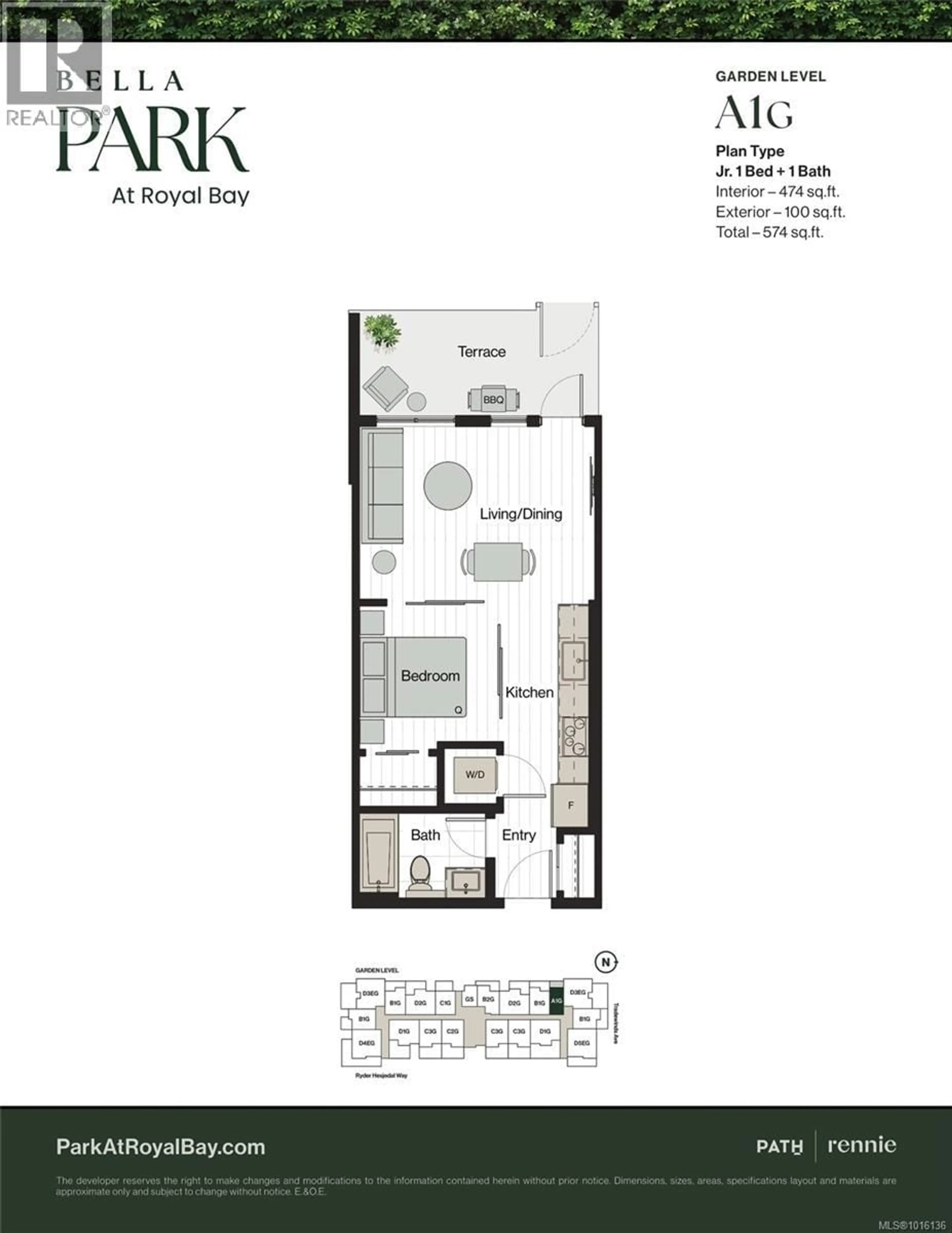 Floor plan for 102 - 3582 RYDER HESJEDAL WAY, Colwood British Columbia V9C0J6