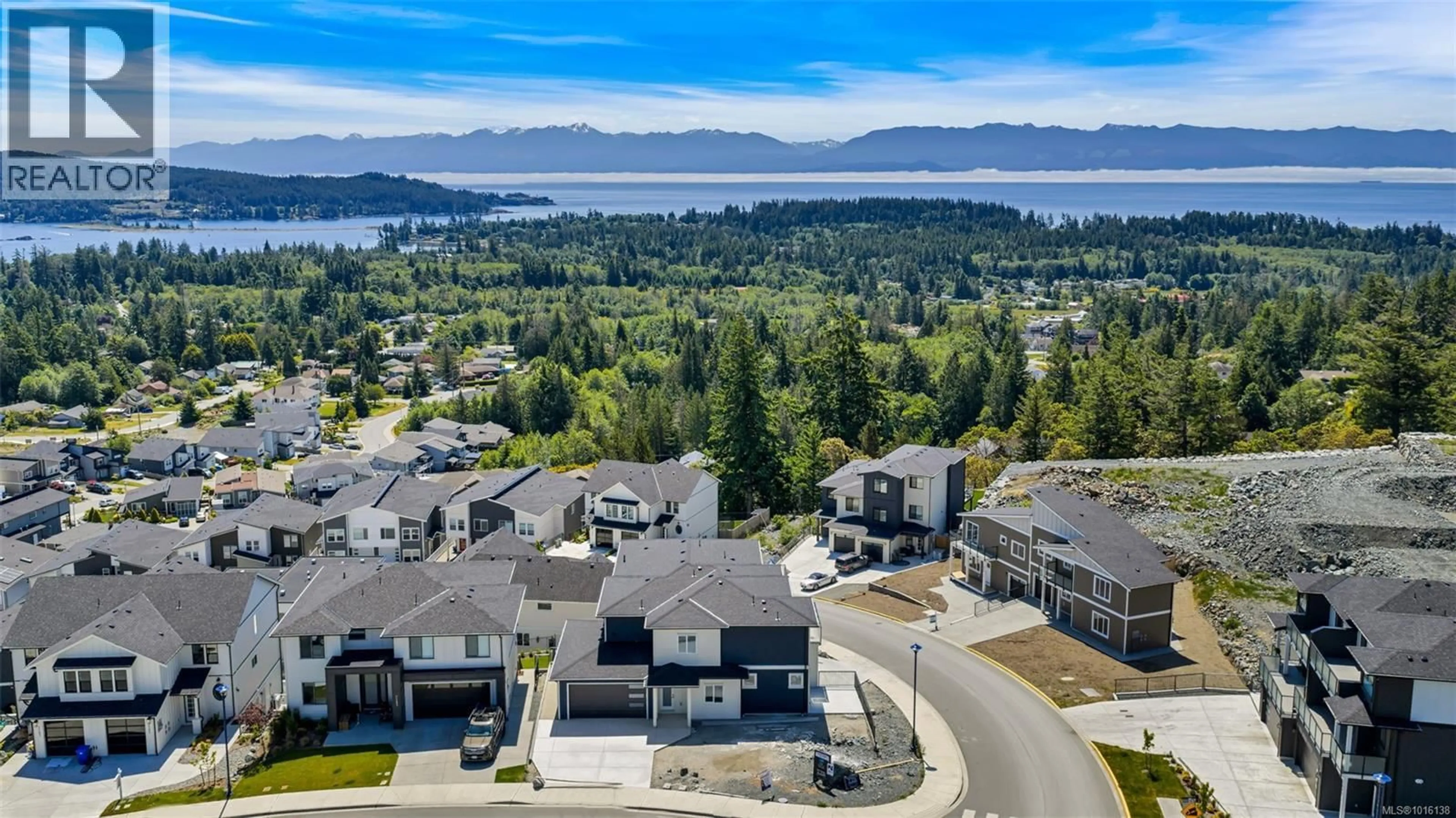 A pic from outside/outdoor area/front of a property/back of a property/a pic from drone, water/lake/river/ocean view for 7062 BRAILSFORD PLACE, Sooke British Columbia V9Z1R2