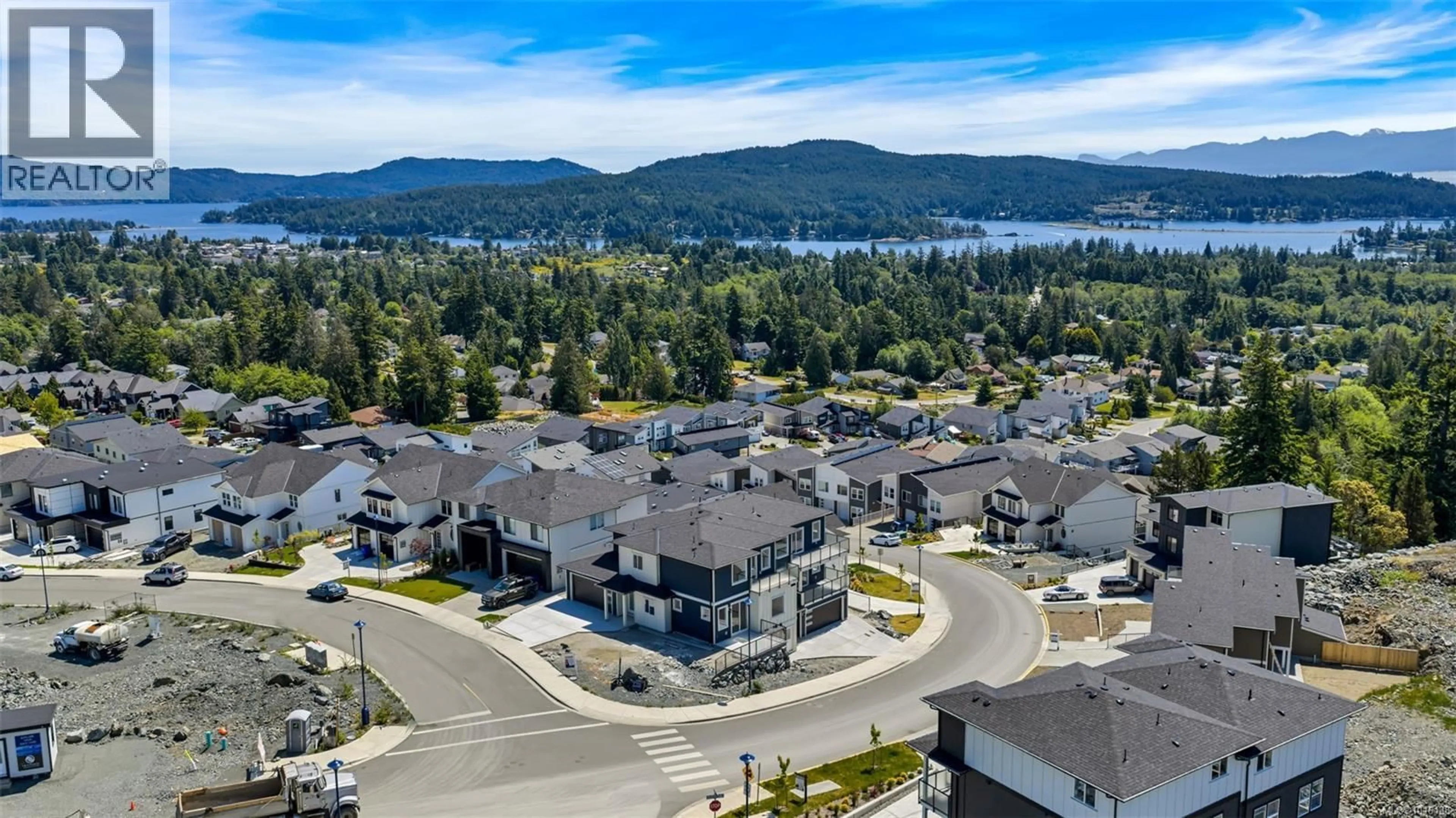 A pic from outside/outdoor area/front of a property/back of a property/a pic from drone, water/lake/river/ocean view for 7062 BRAILSFORD PLACE, Sooke British Columbia V9Z1R2