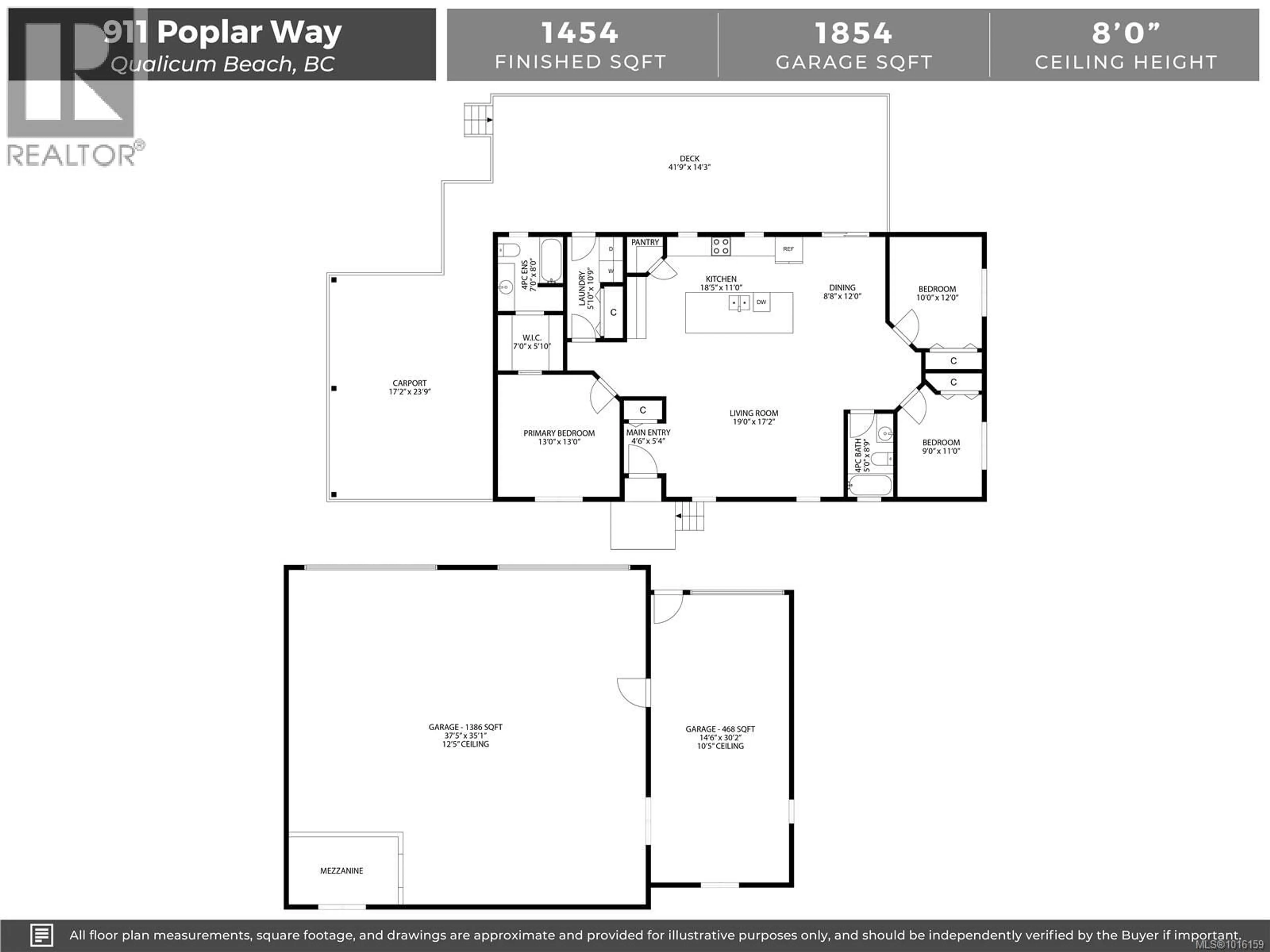 Floor plan for 911 POPLAR WAY, Hilliers British Columbia V9K1V8