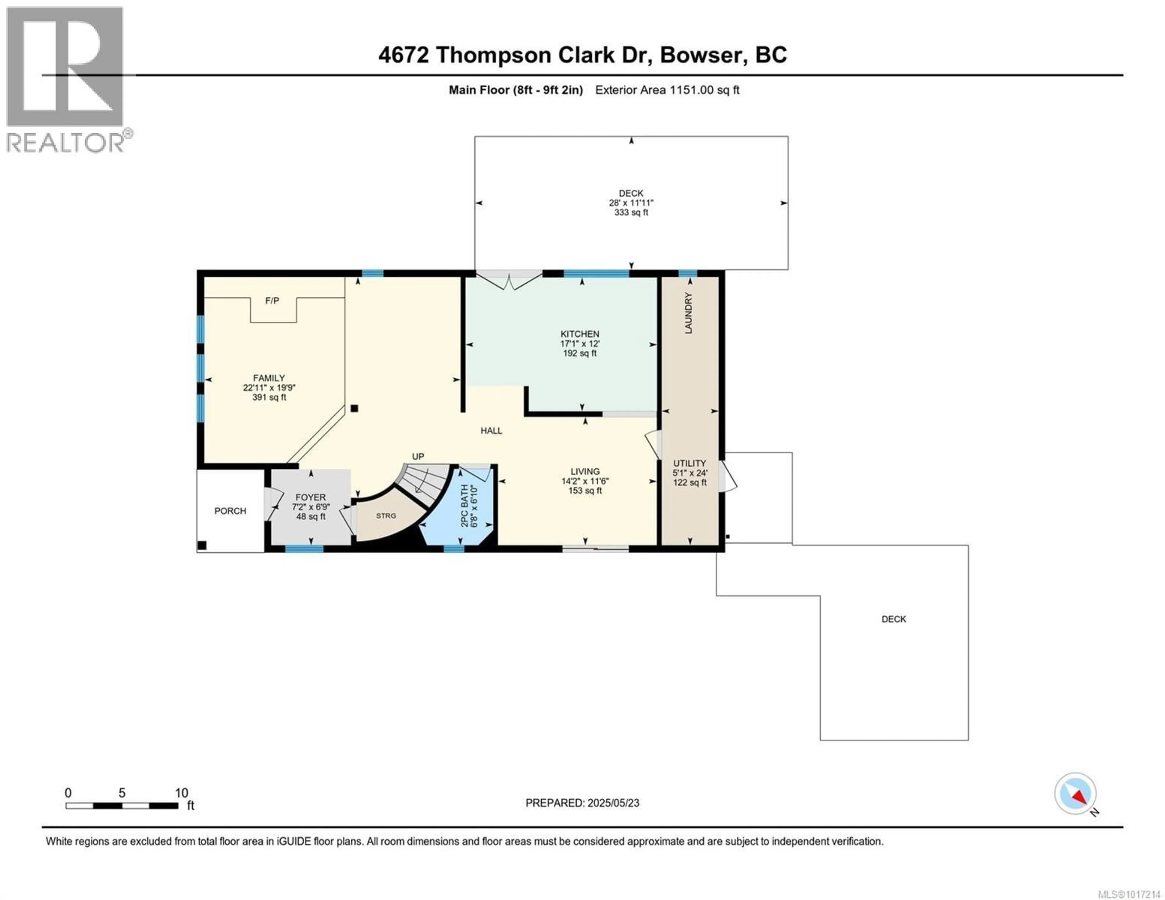 Floor plan for 4672 THOMPSON CLARKE DRIVE EAST, Bowser British Columbia V0R1G0