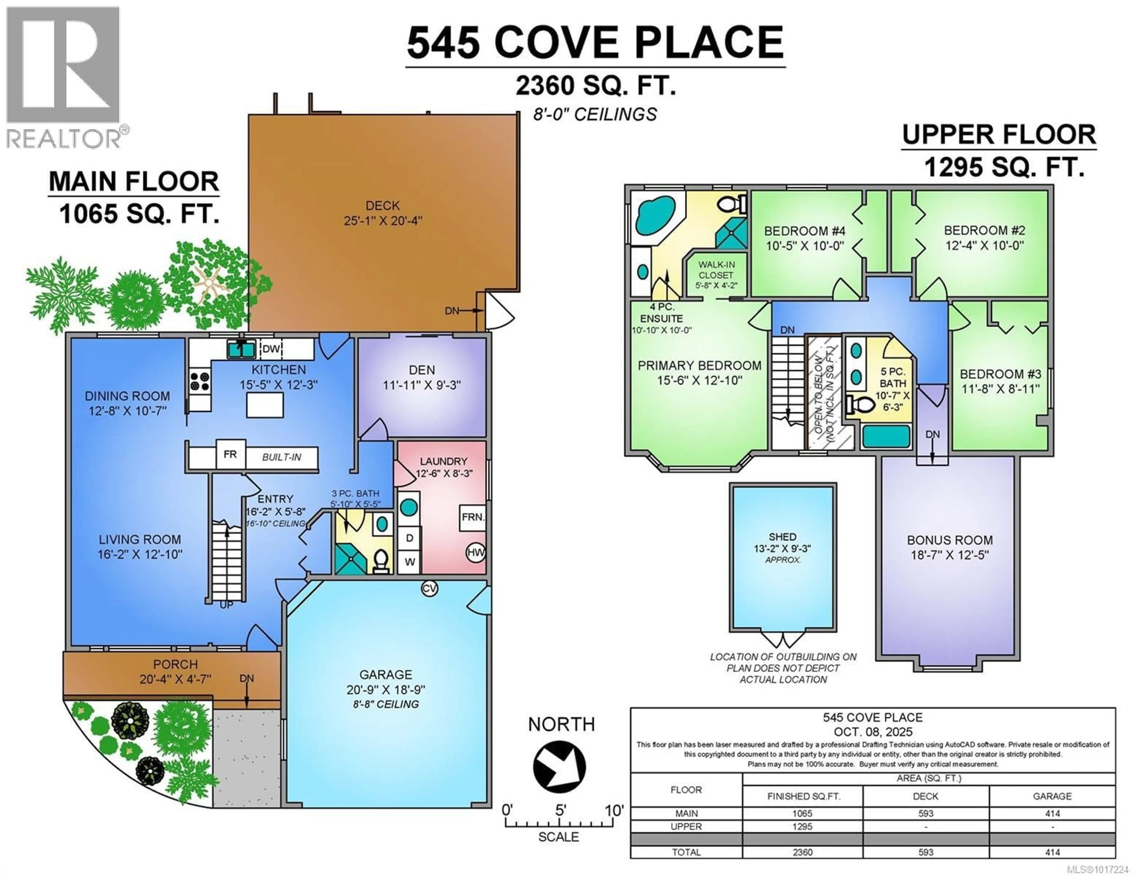 Floor plan for 545 COVE PLACE, Campbell River British Columbia V9W7Z6