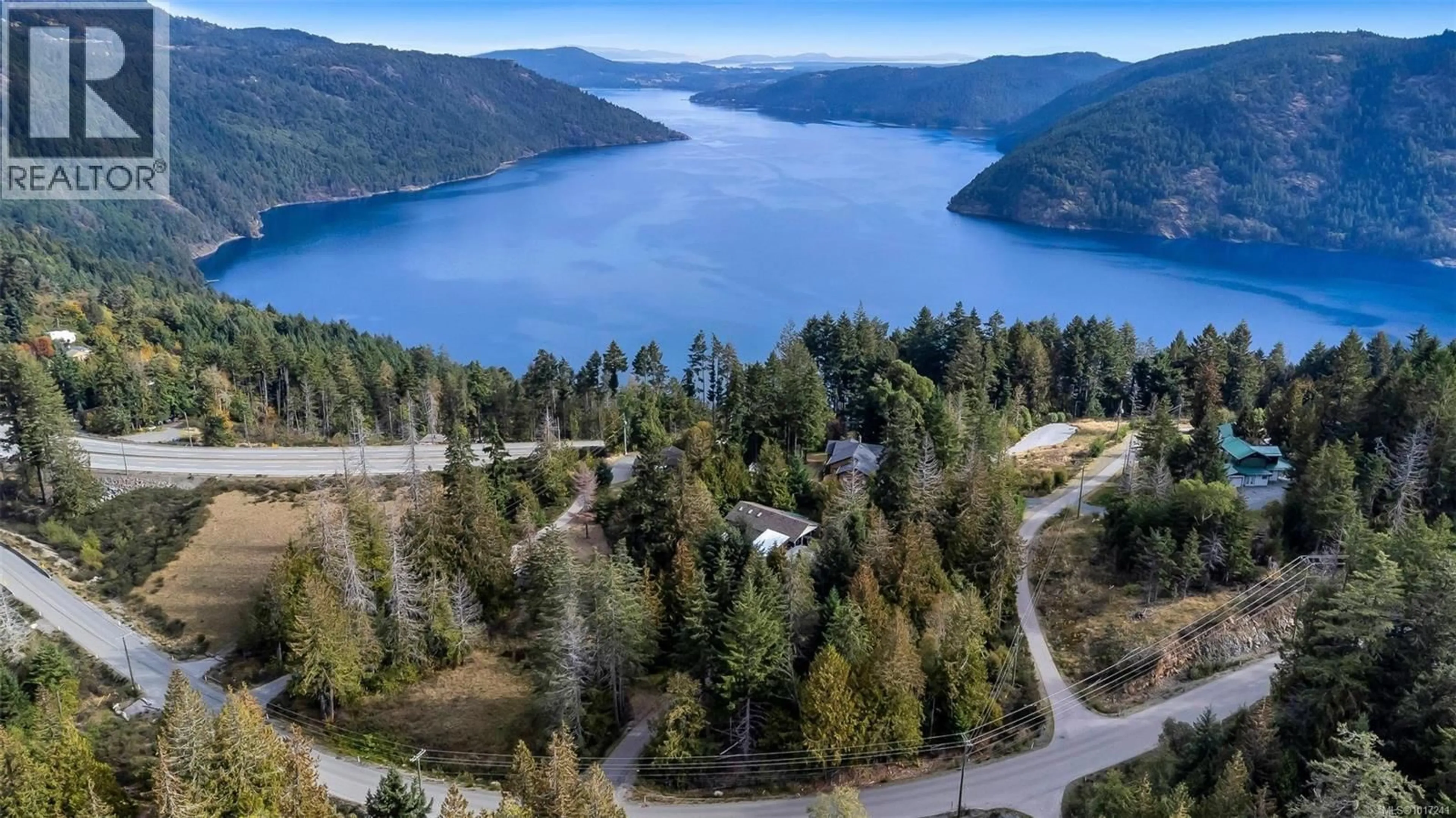 A pic from outside/outdoor area/front of a property/back of a property/a pic from drone, water/lake/river/ocean view for 165 OKOTOKS ROAD, Malahat British Columbia V0R2L0