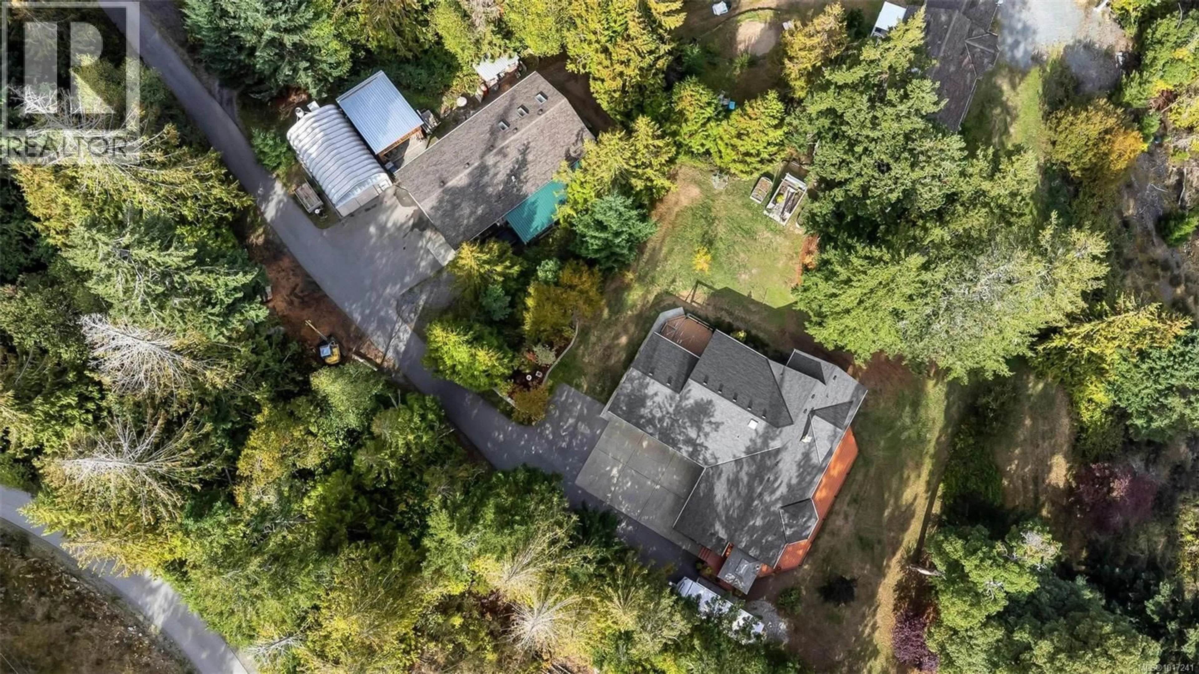 A pic from outside/outdoor area/front of a property/back of a property/a pic from drone, street for 165 OKOTOKS ROAD, Malahat British Columbia V0R2L0